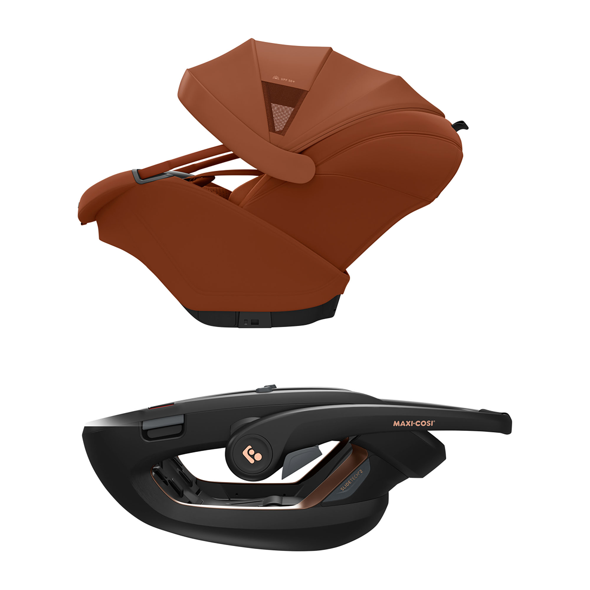 Babyschalen 0-13 kg, Gruppe 0+, MAXI-COSI Premium, Orange – Produktansicht