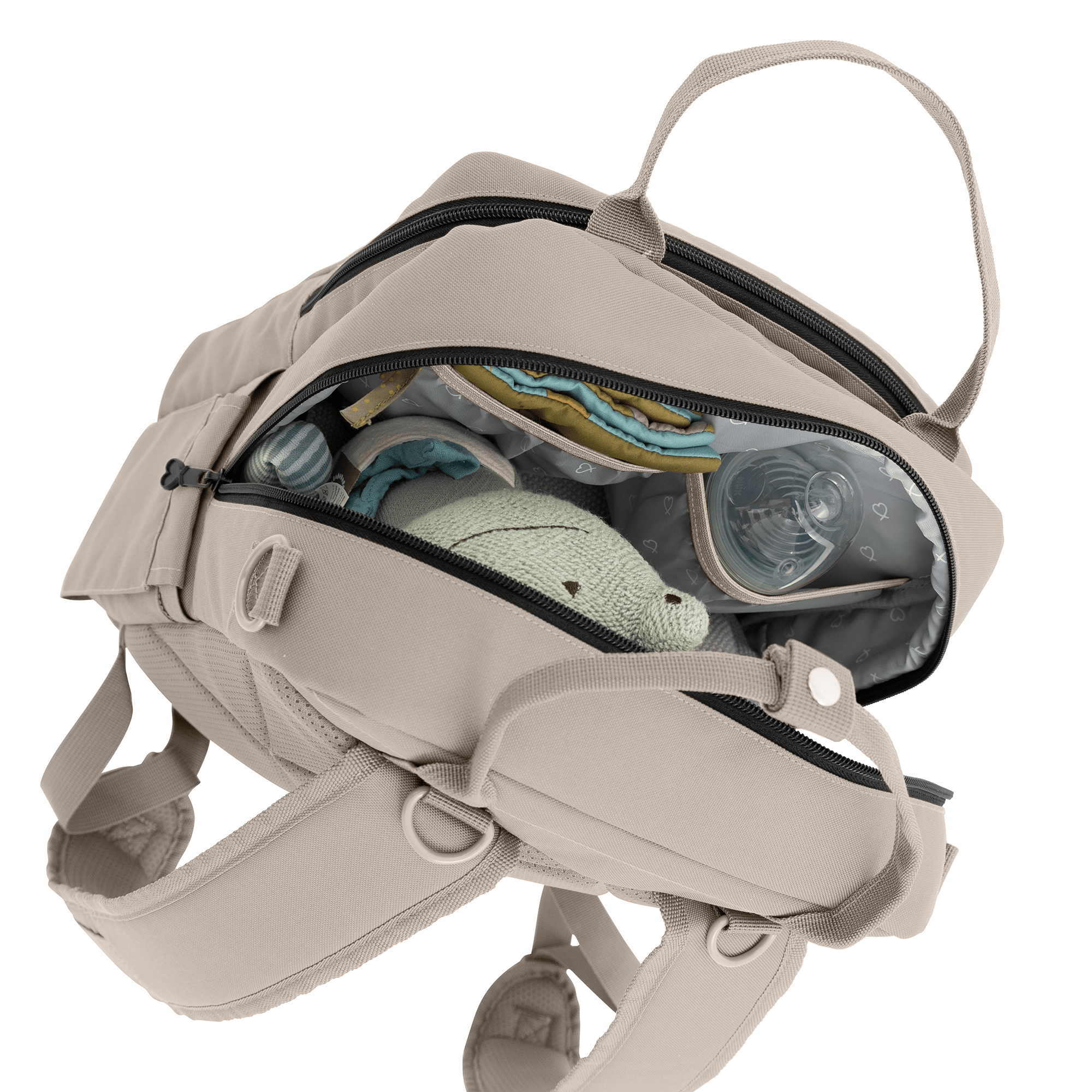 Wickelrucksäcke, ELSA & EMIL, Beige – Produktansicht