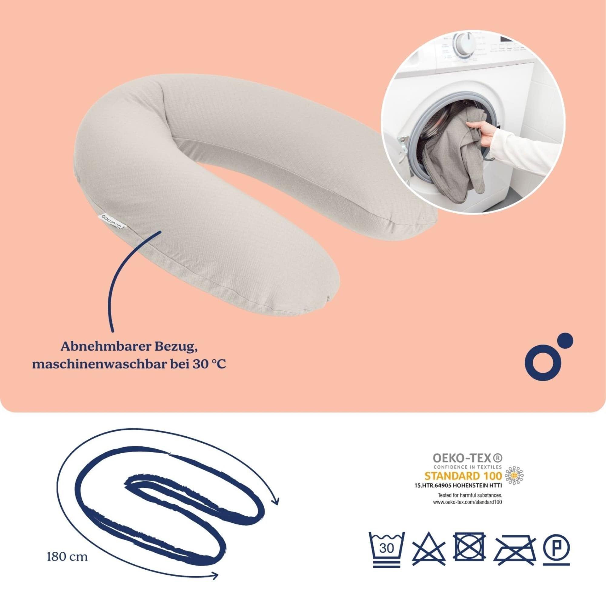 Stillkissen, doomoo, Beige – Produktansicht