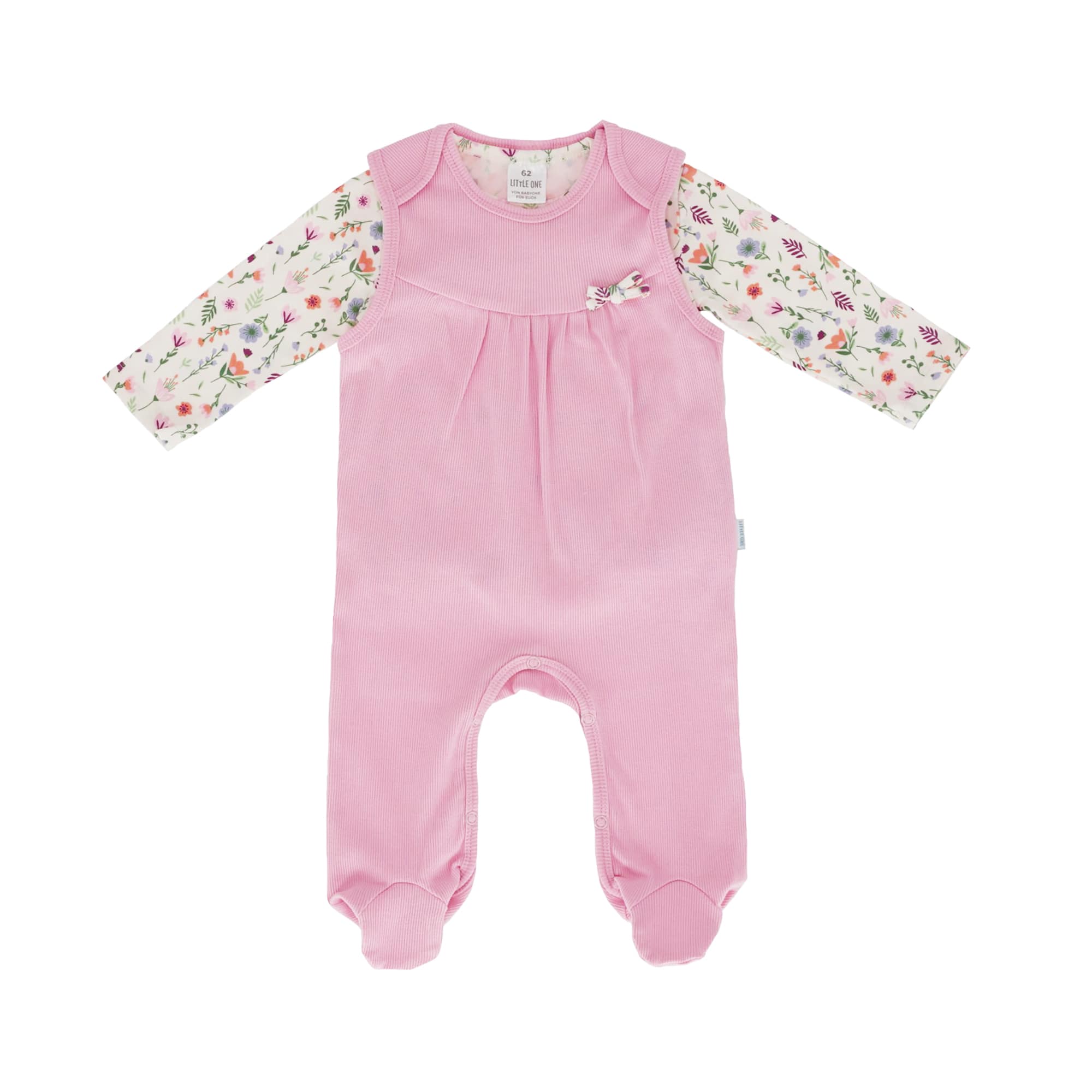 Strampler, LITTLE ONE, Pink – Besonderheit: Set bestehend aus Strampler und Langarmshirt