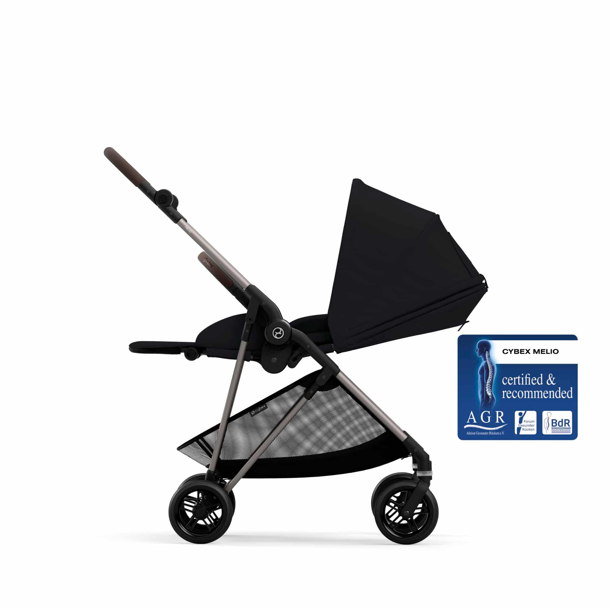 Kombi-Kinderwagen, cybex, Schwarz – Produktansicht