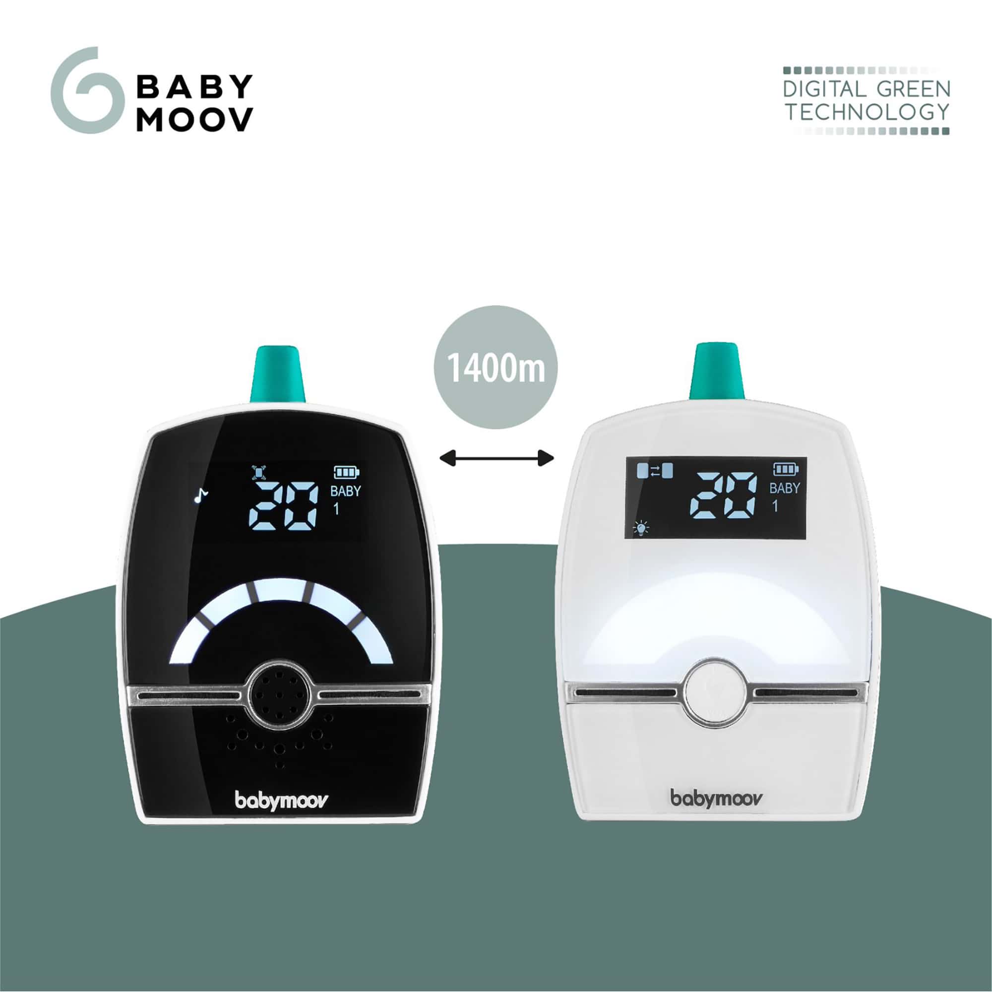 Audio Babyphone, babymoov, Schwarz – Produktansicht