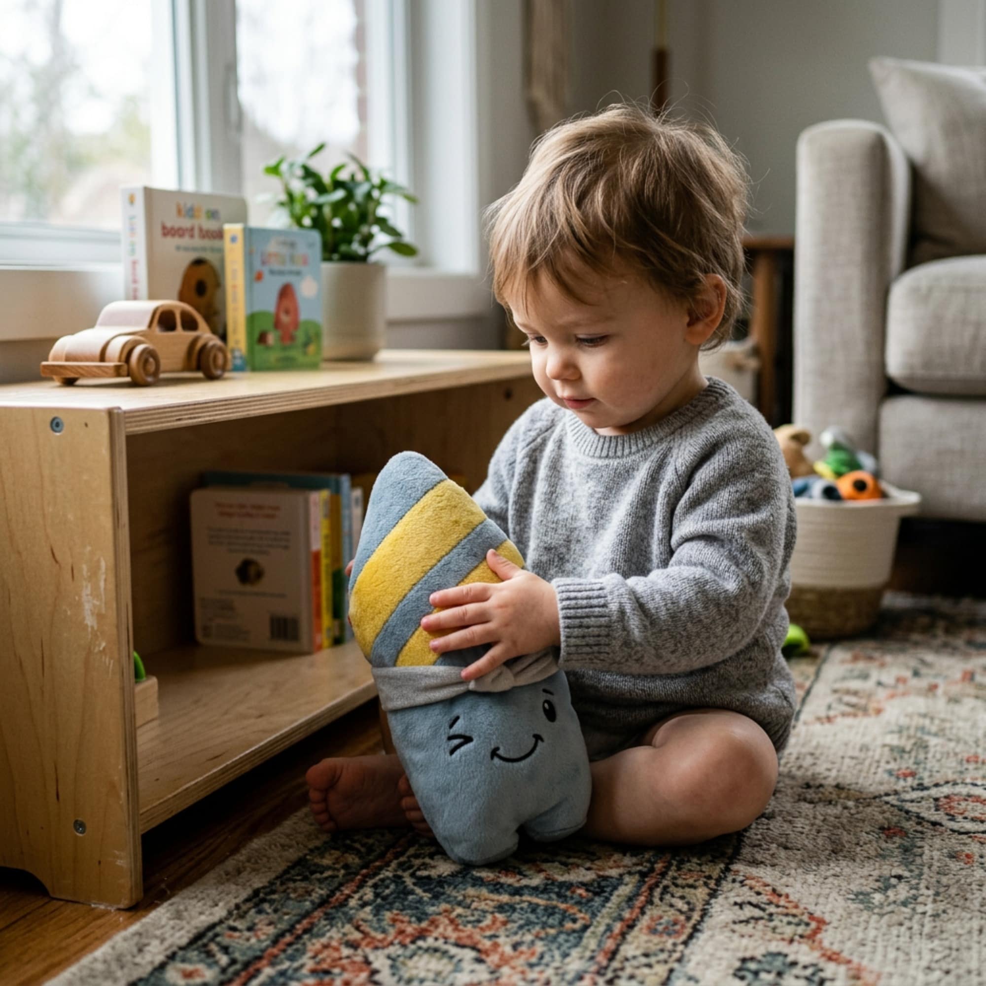 Kuscheltiere, Lenabo, Blau – Besonderheit: kann mit separat erhältlichem Smart Speaker auch als Audiobegleiter genutzt werden
