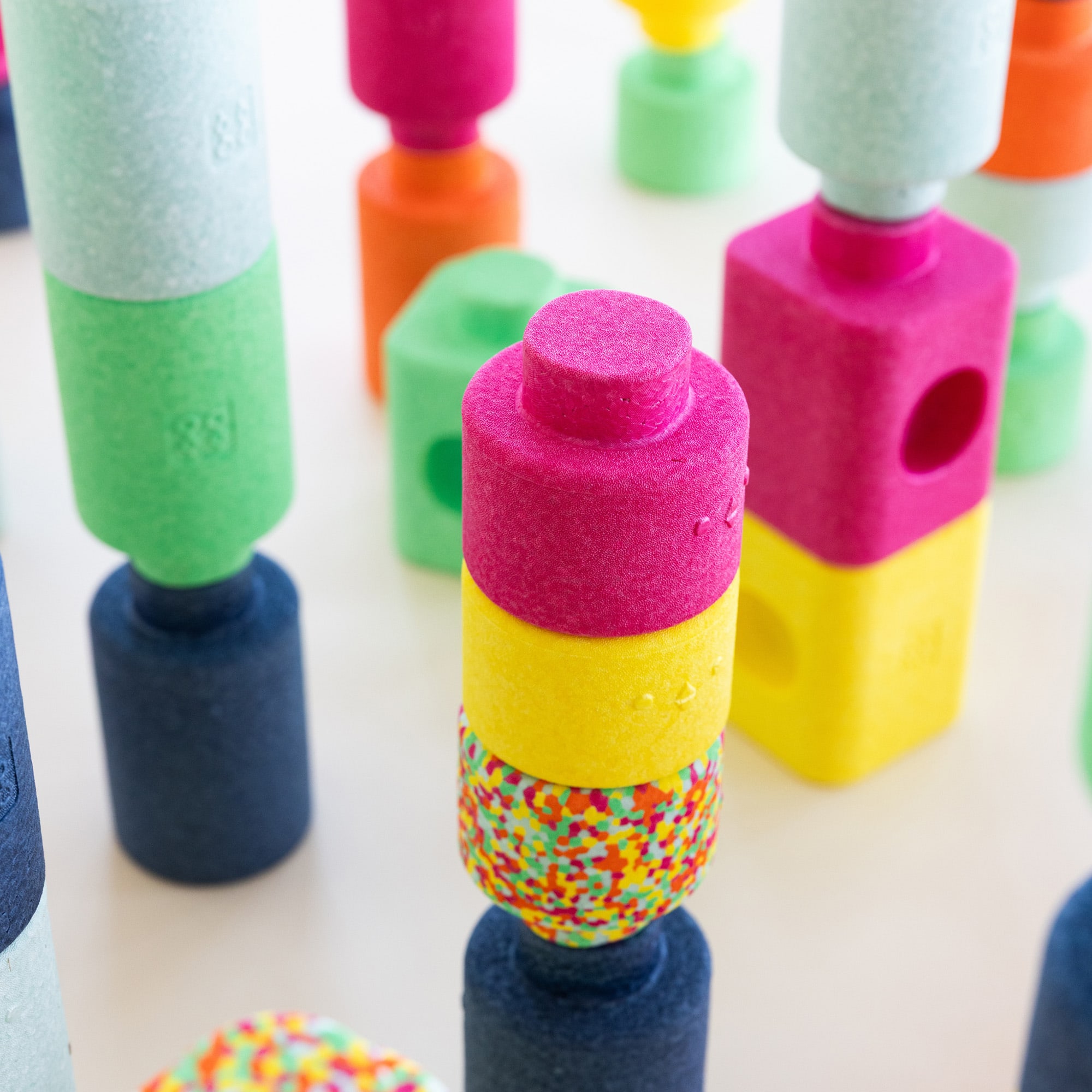 Schaumstoff Bausteine, Bygge, Gelb – Produktansicht