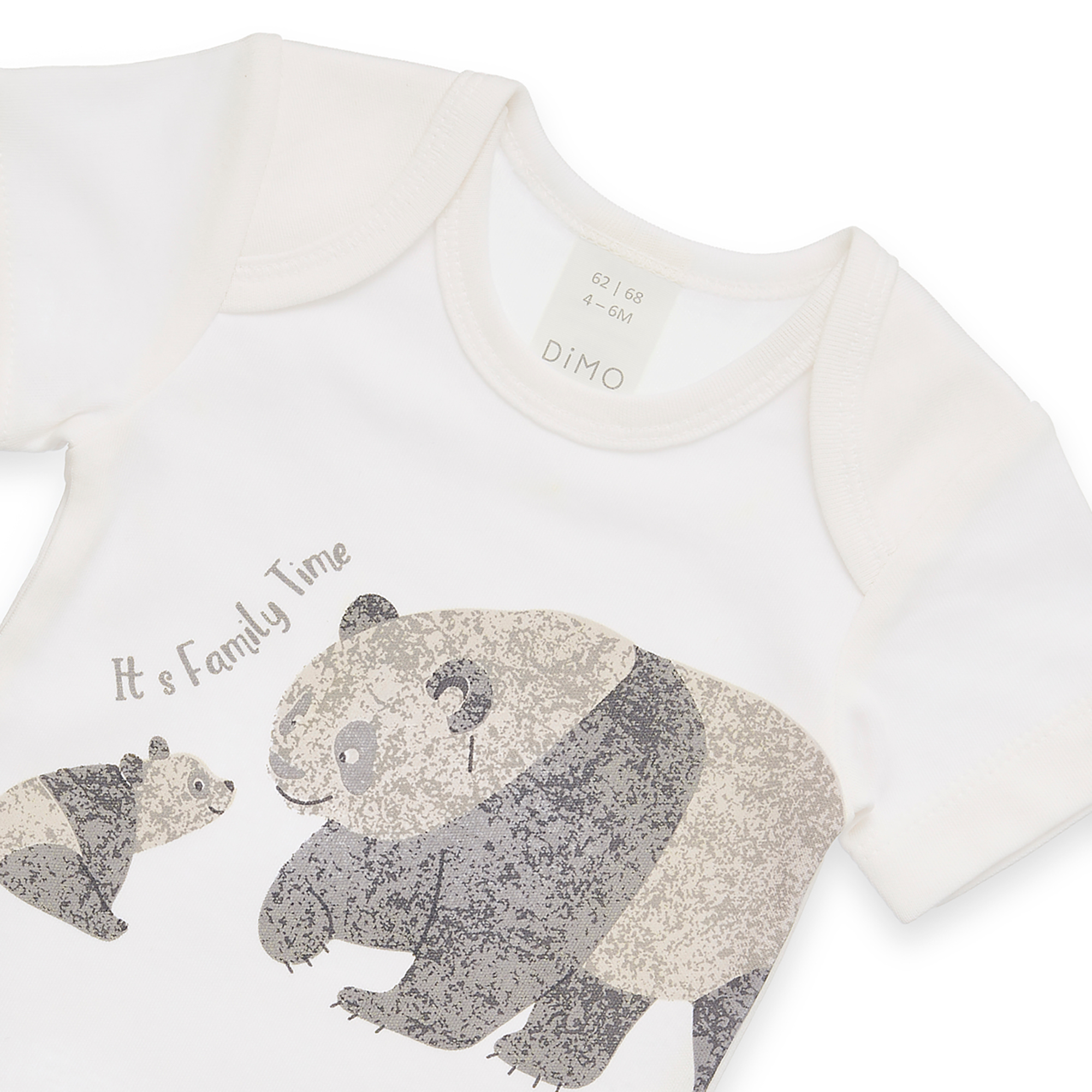 Kurzarmbodys, DIMO, Weiß – Besonderheit: aus 100% Baumwolle