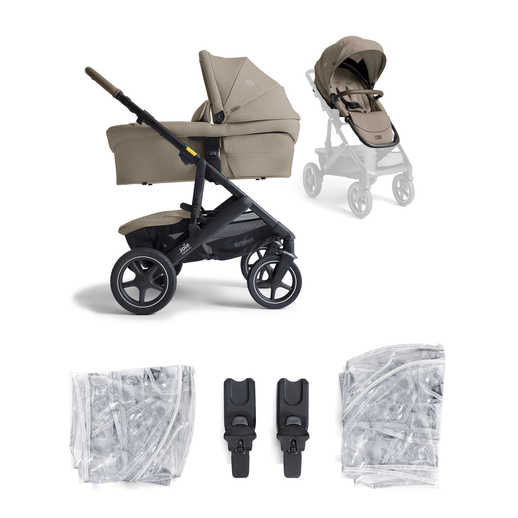 Kombi-Kinderwagen, Joie signature, Beige – Produktansicht