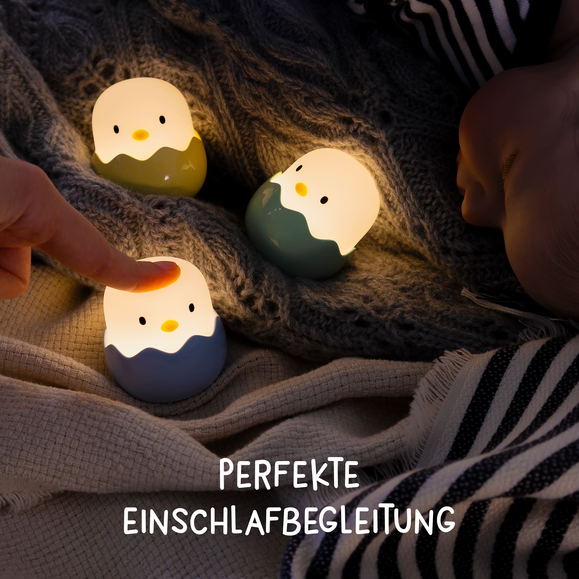 Nachtlichter, MegaLight, Gelb – Besonderheit: 7 verschiedene Lichtfarben