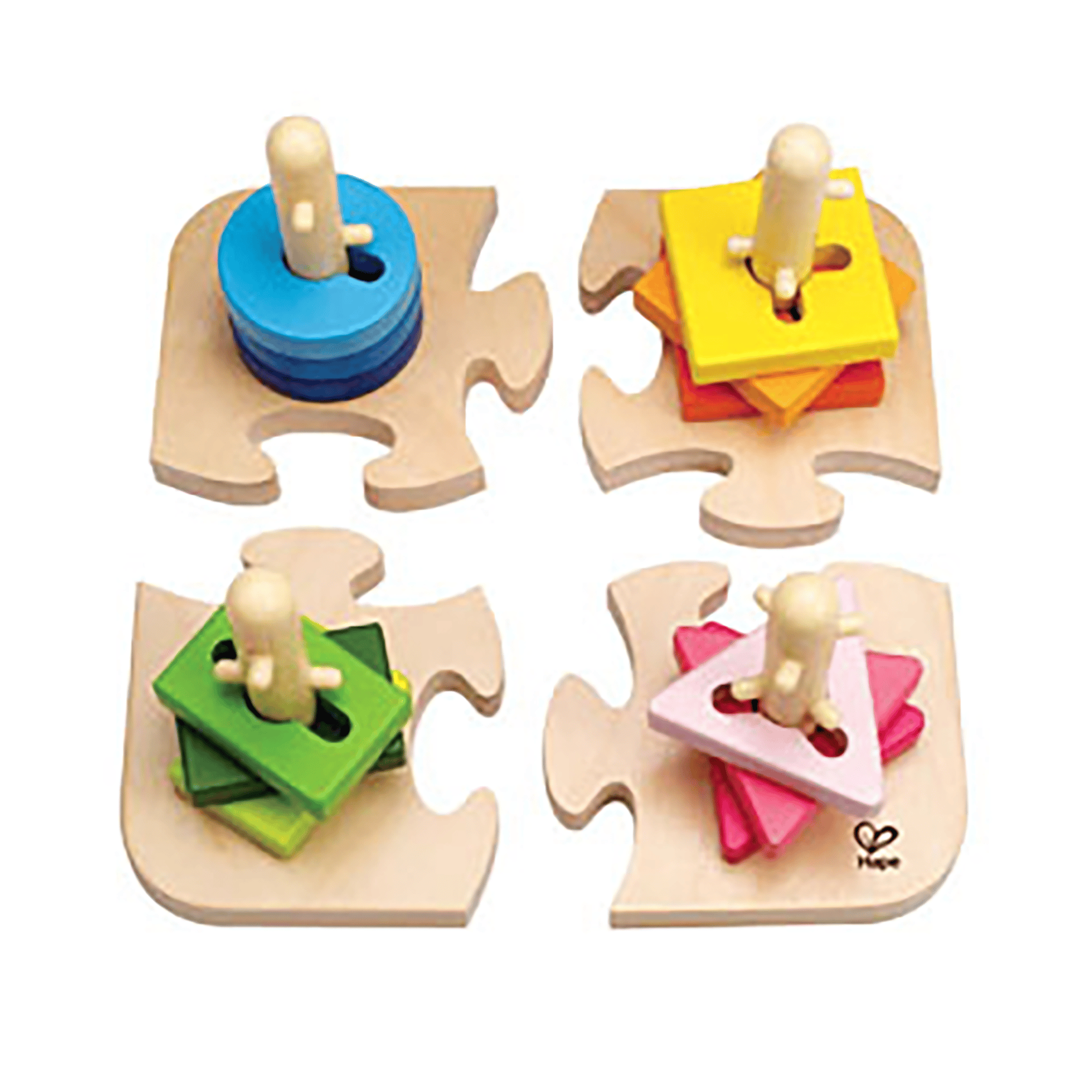 Kreatives Steckpuzzle aus Holz Hape Mehrfarbig 2000561552008 1