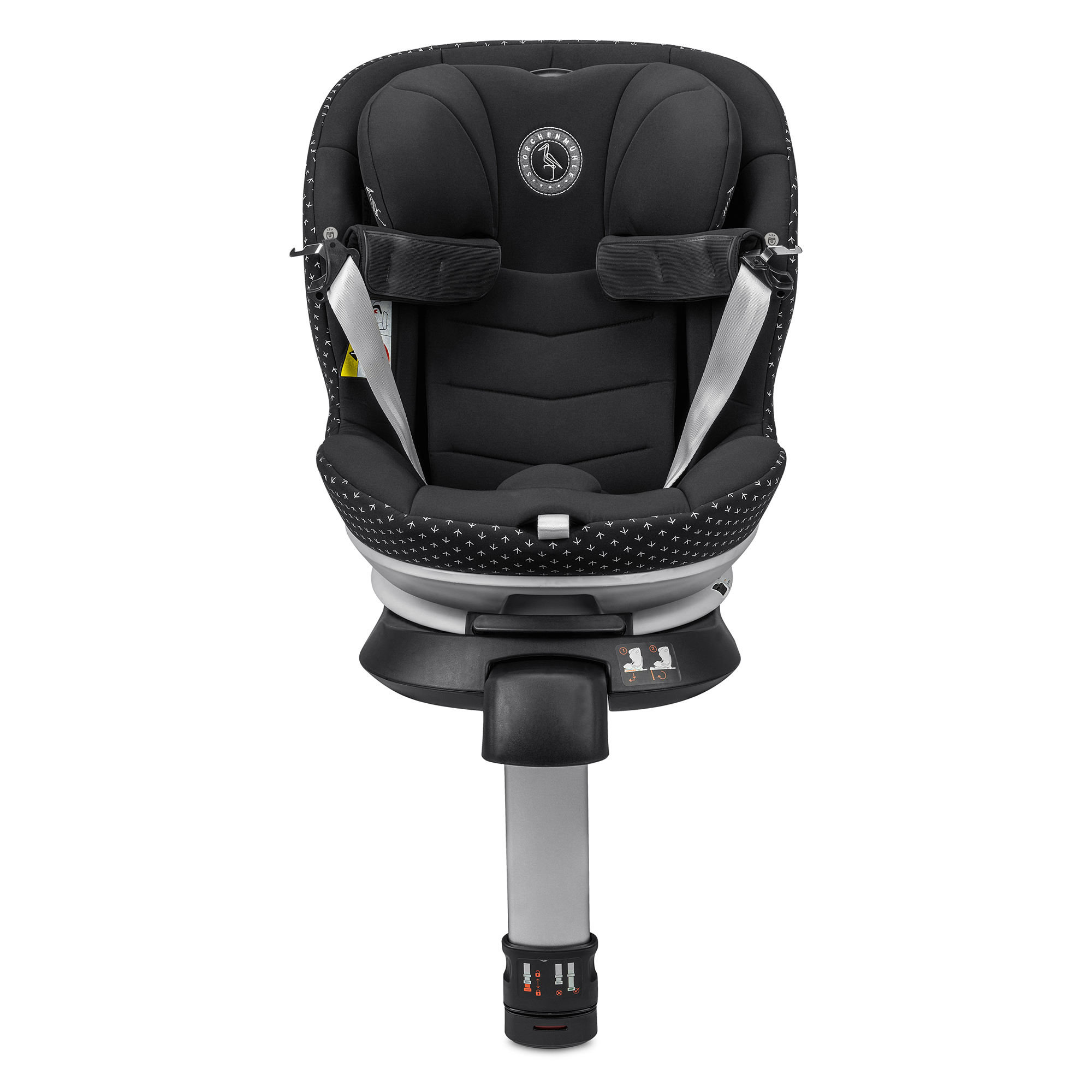 Reboarder 0-18 kg, Gruppe 0+/1, Storchenmühle, Schwarz – Produktansicht