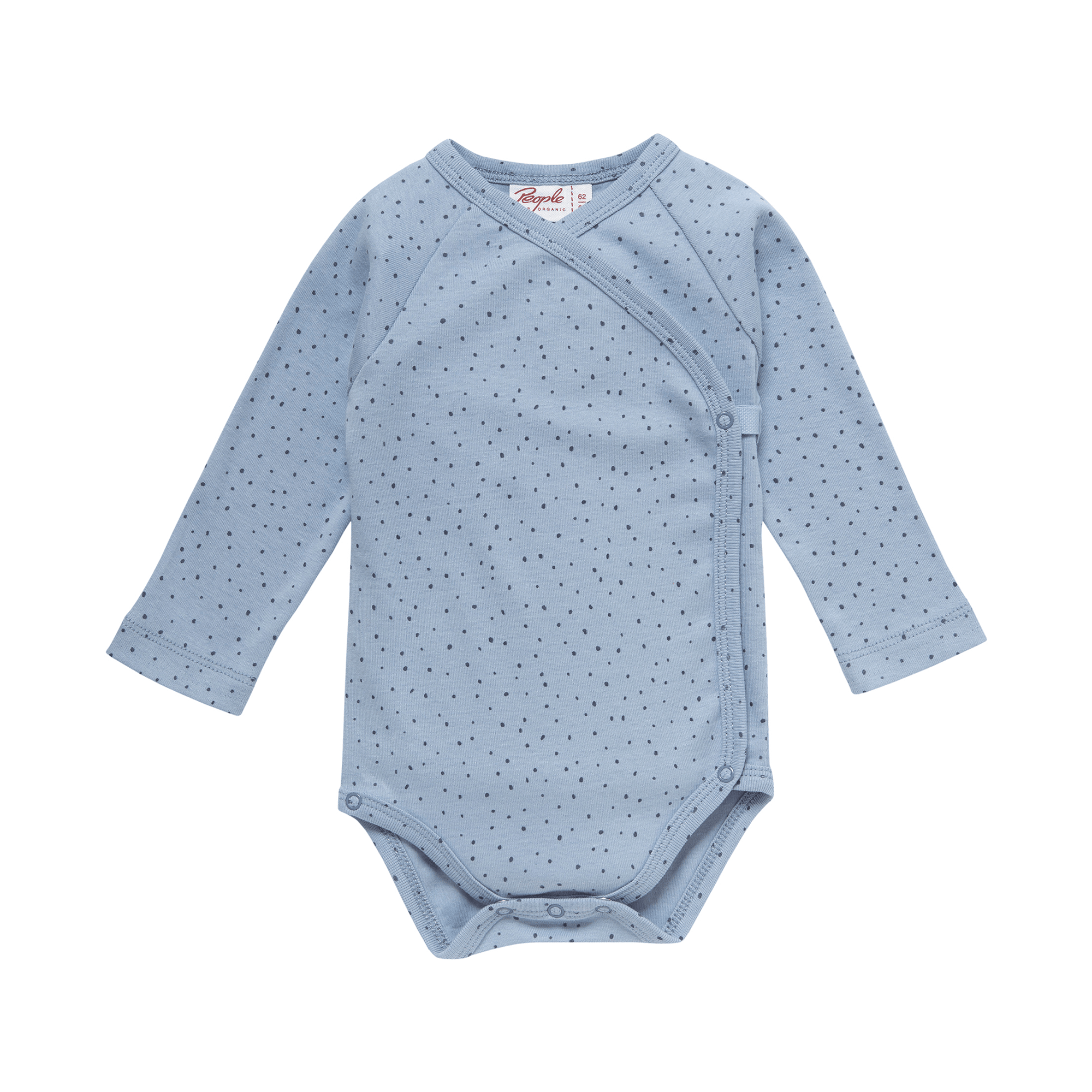 Wickelbodys, People Wear Organic, Blau – Besonderheit: aus 100% Bio-Baumwolle