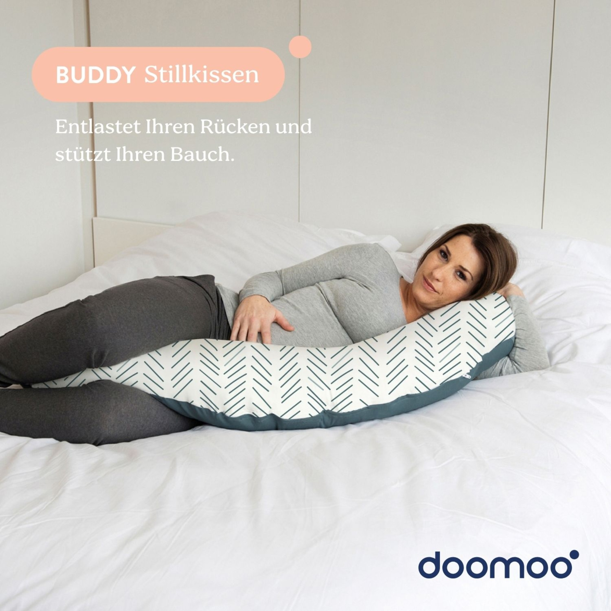 Produkte, doomoo, Grün – Besonderheit: unterstützt den Rücken, die Beine und den Bauch während der Schwangerschaft