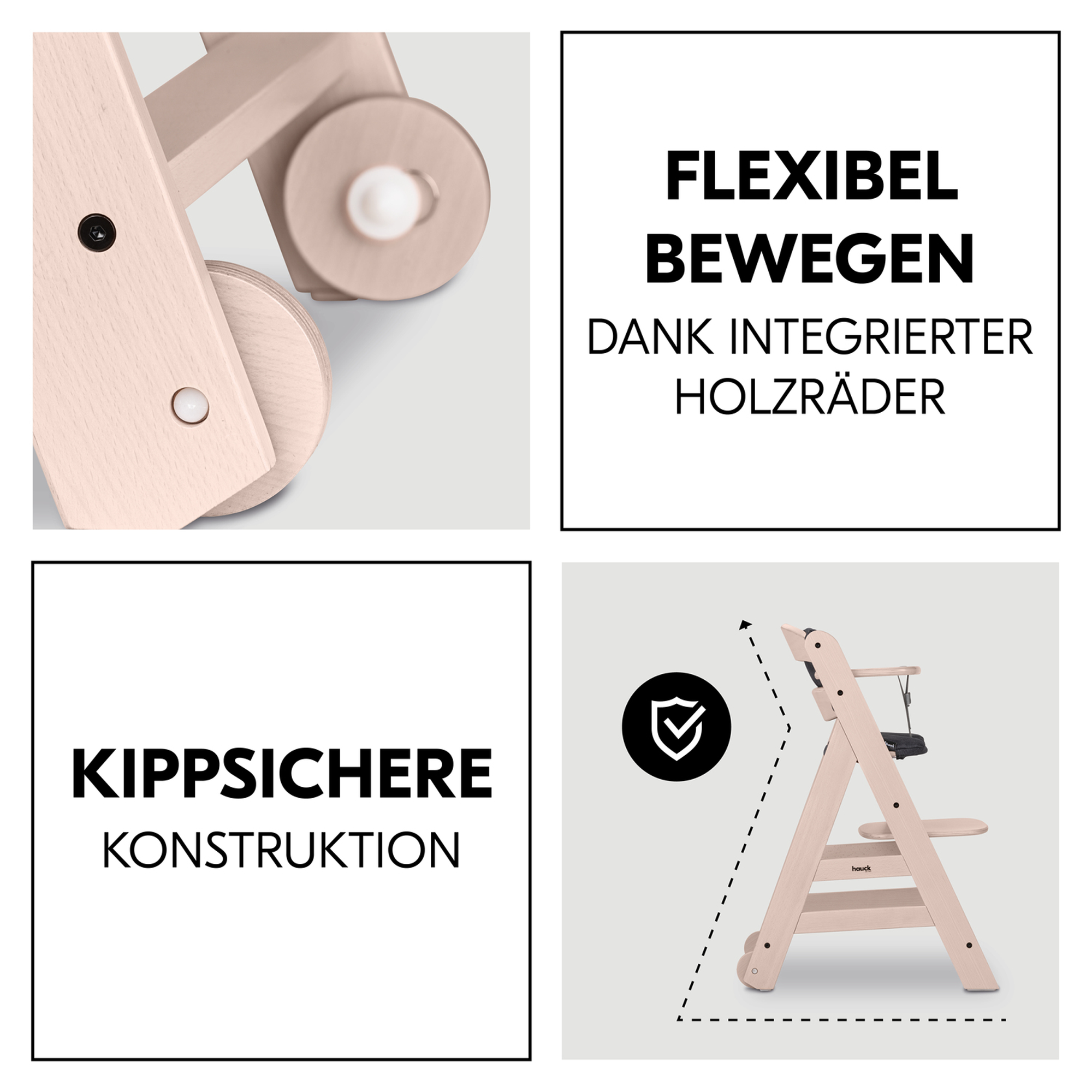 Treppenhochstühle, hauck, Weiß – Produktansicht