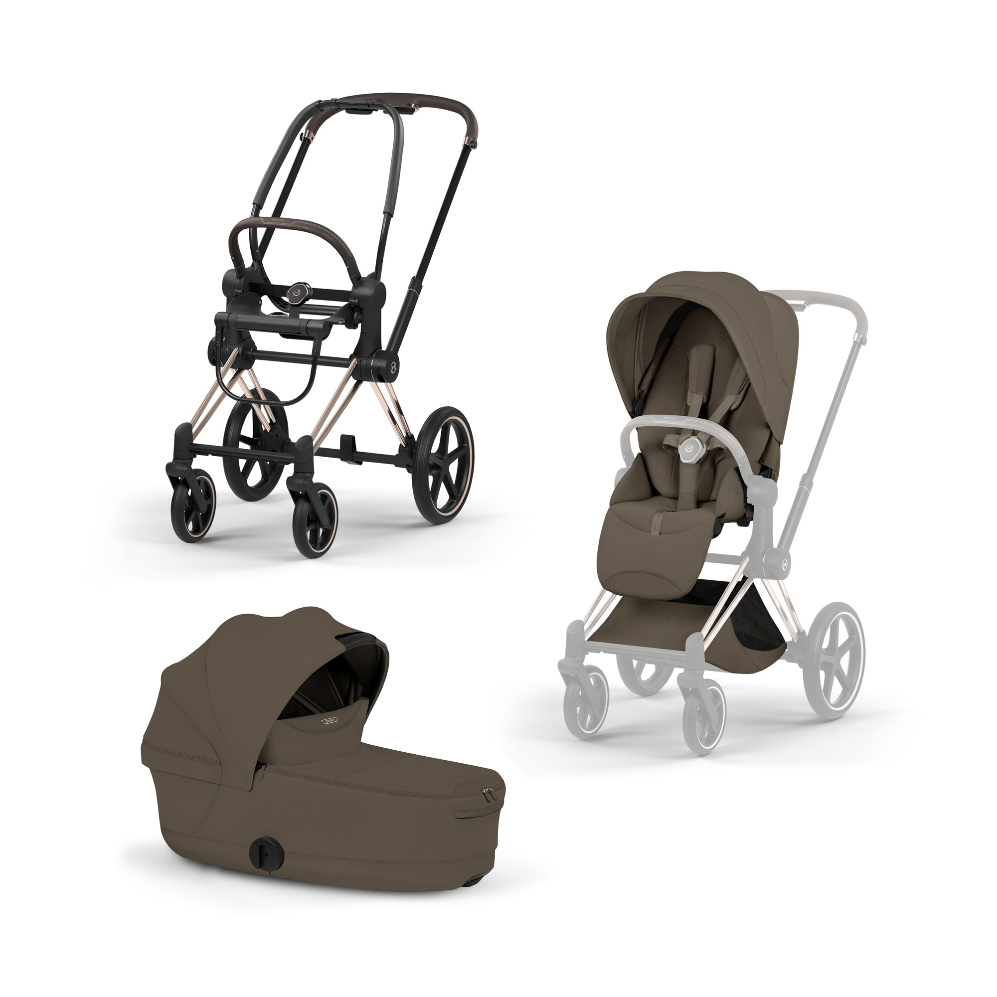 Kinderwagen Komplettsets, cybex PLATINUM, Braun – Produktansicht