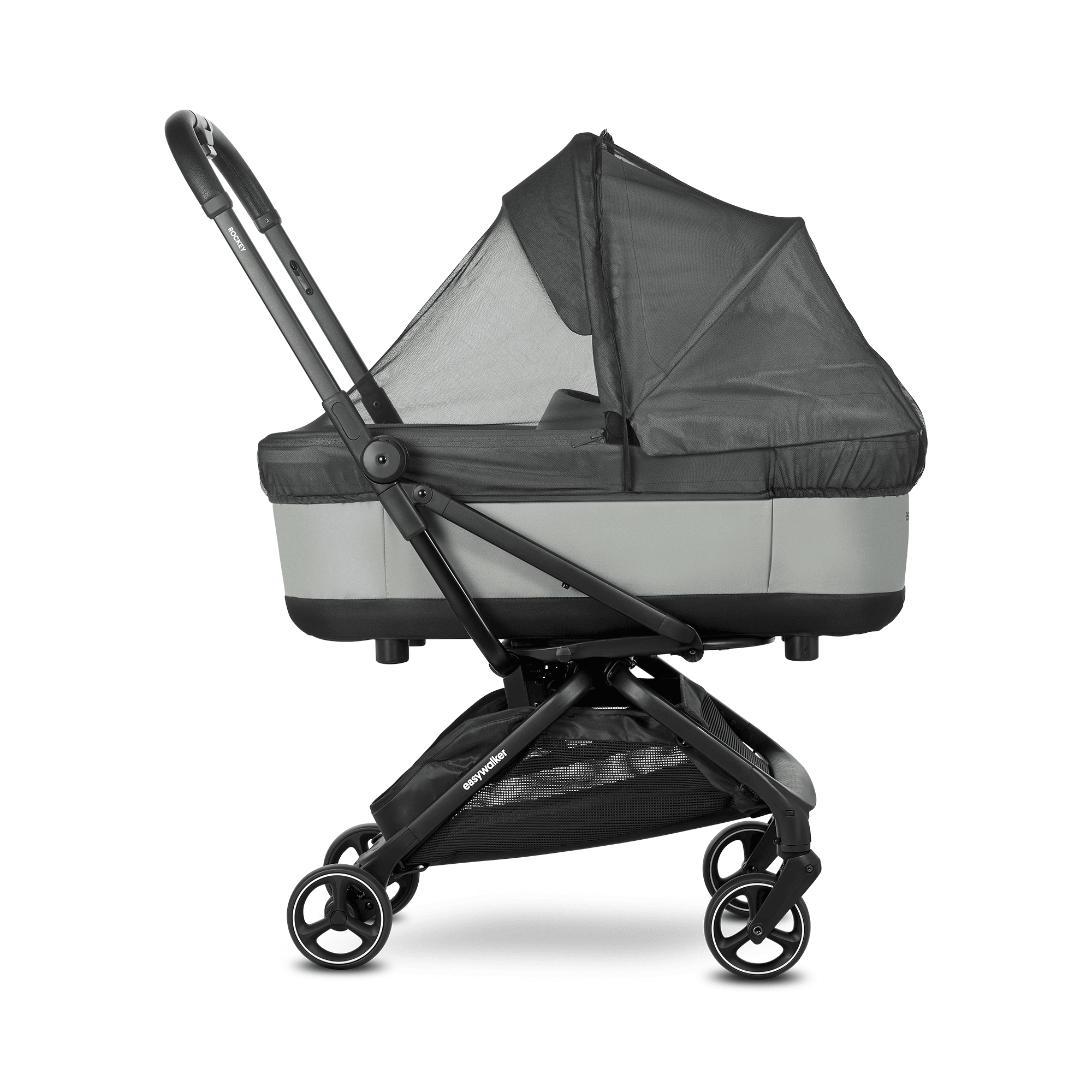 Sonnen- & Insektenschutz Kinderwagen, easywalker, Schwarz – Besonderheit: extrem leichtes Netz