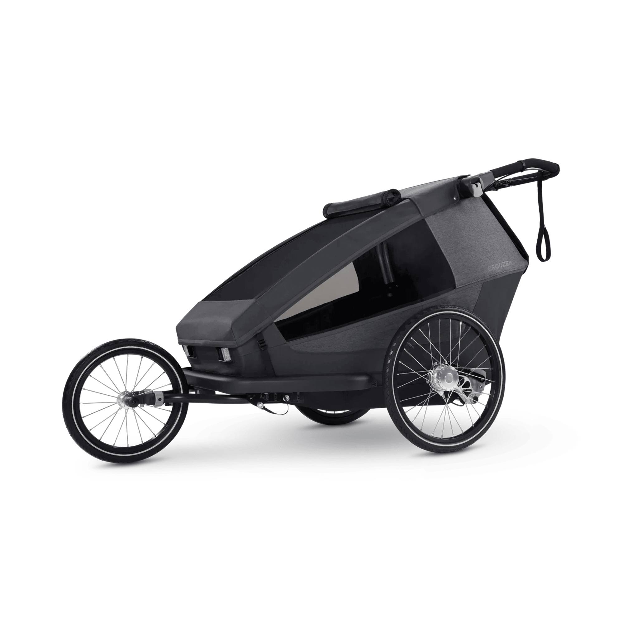 Fahrradanhänger, Croozer, Schwarz – Produktansicht