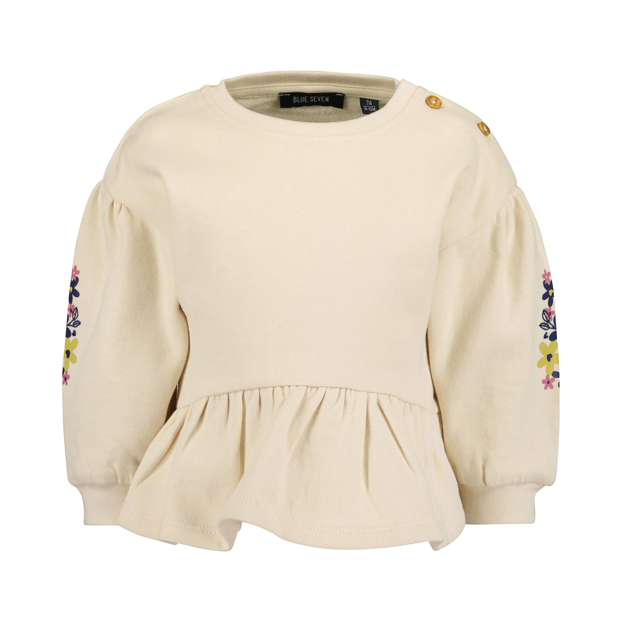 Pullover & Sweatshirts, blue seven, Beige – Besonderheit: aus 100% Baumwolle
