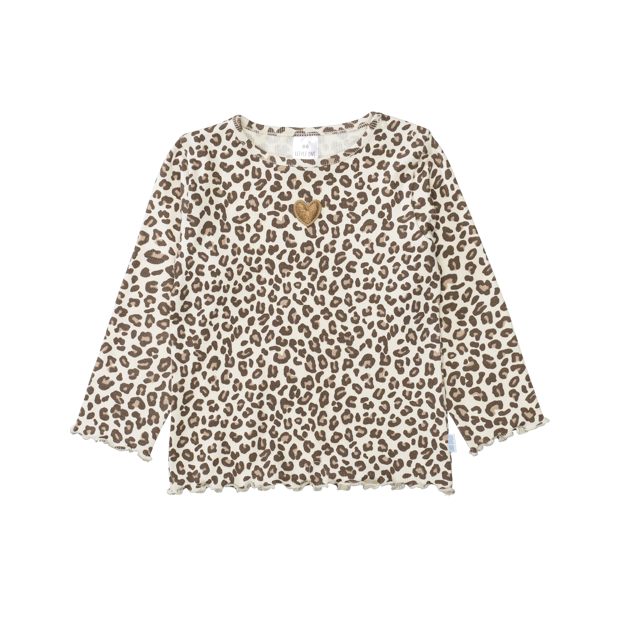 Langarmshirts, LITTLE ONE, Beige – Besonderheit: aus 95% Baumwolle