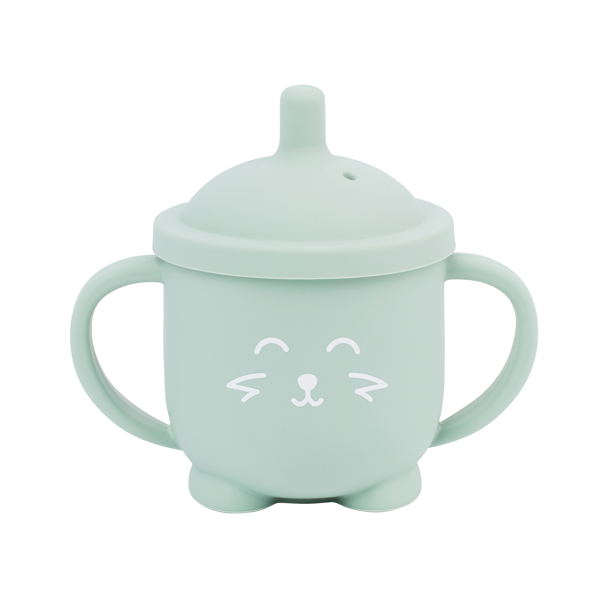 Trinklernbecher ab 4 Monate, babymoov, Grün – Besonderheit: abnehmbarer und auslaufsicherer Deckel