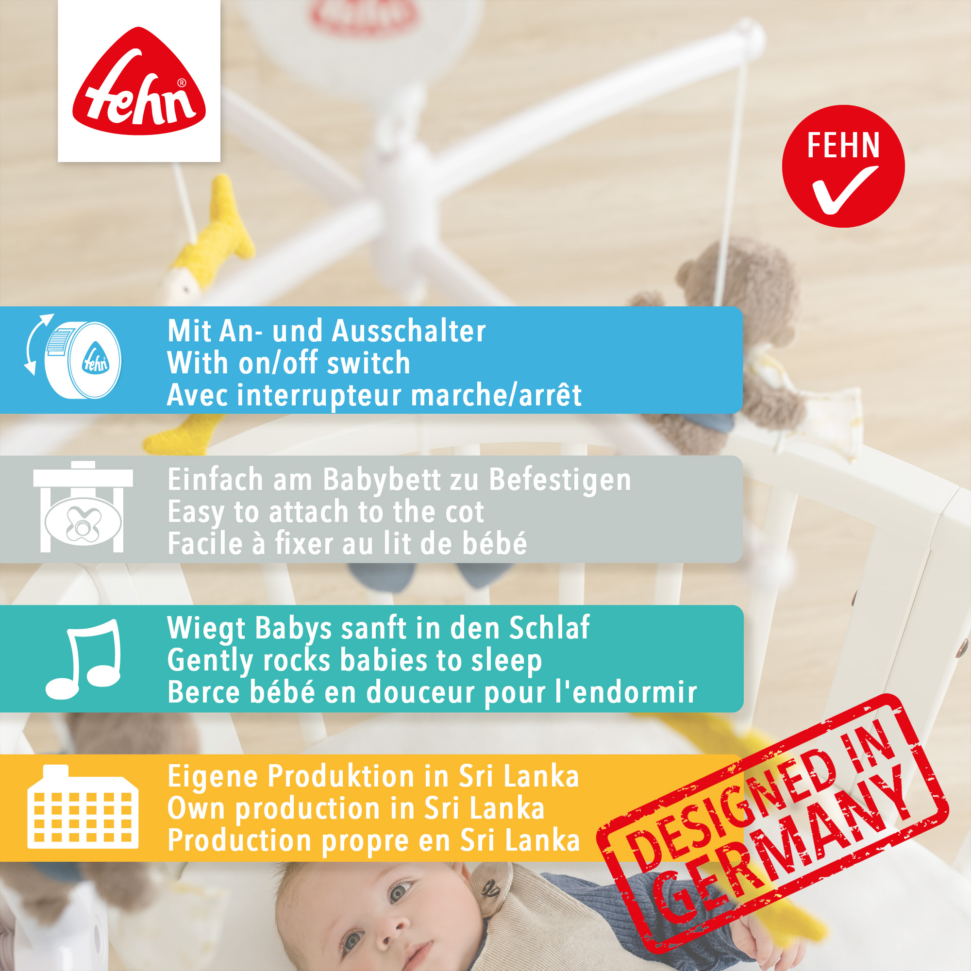 Mobilés, fehn, Mehrfarbig – Produktansicht