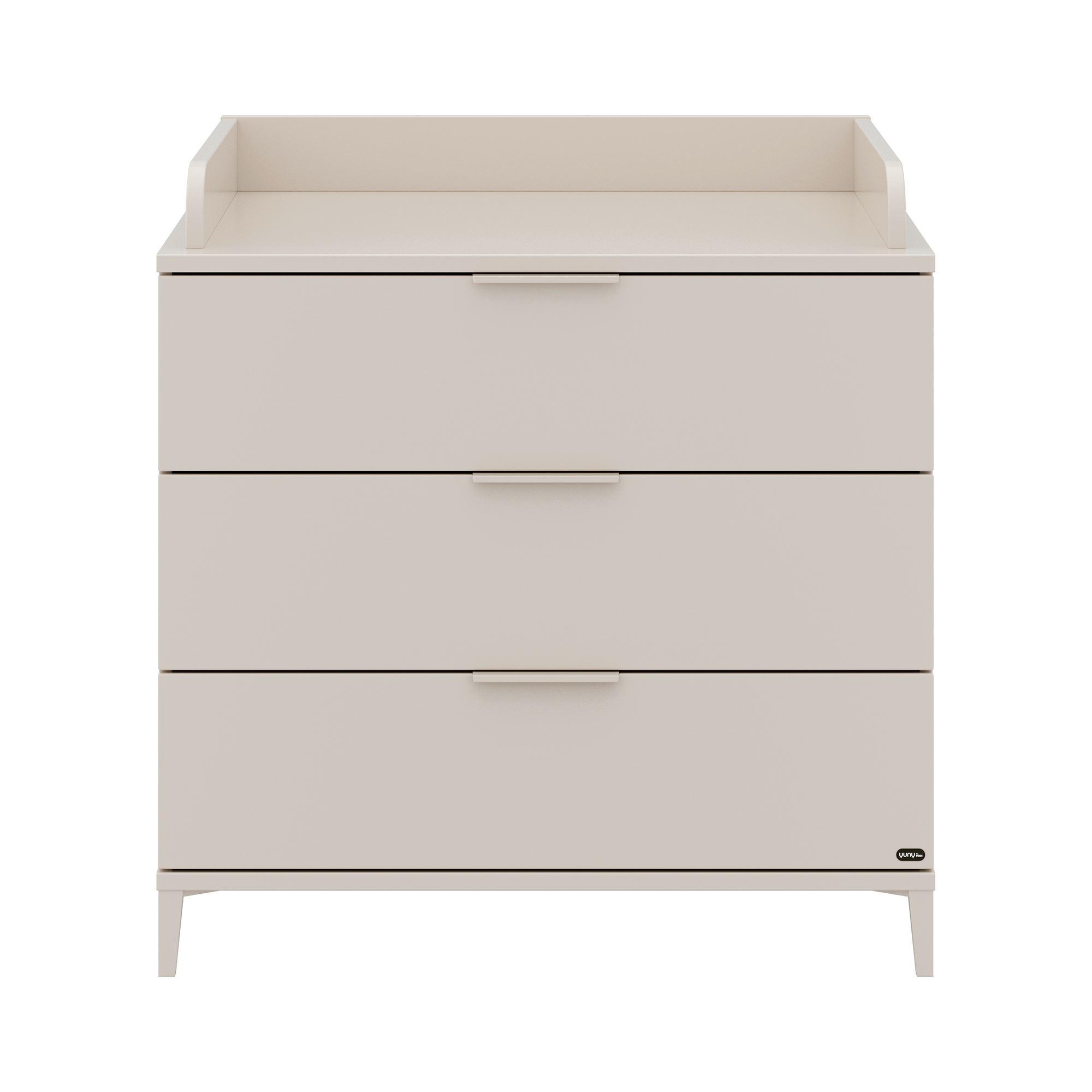 Wickelkommoden, Yuny by PAIDI, Beige – Besonderheit: mit Wickelkranz an allen drei Seiten für eine sichere Begrenzung