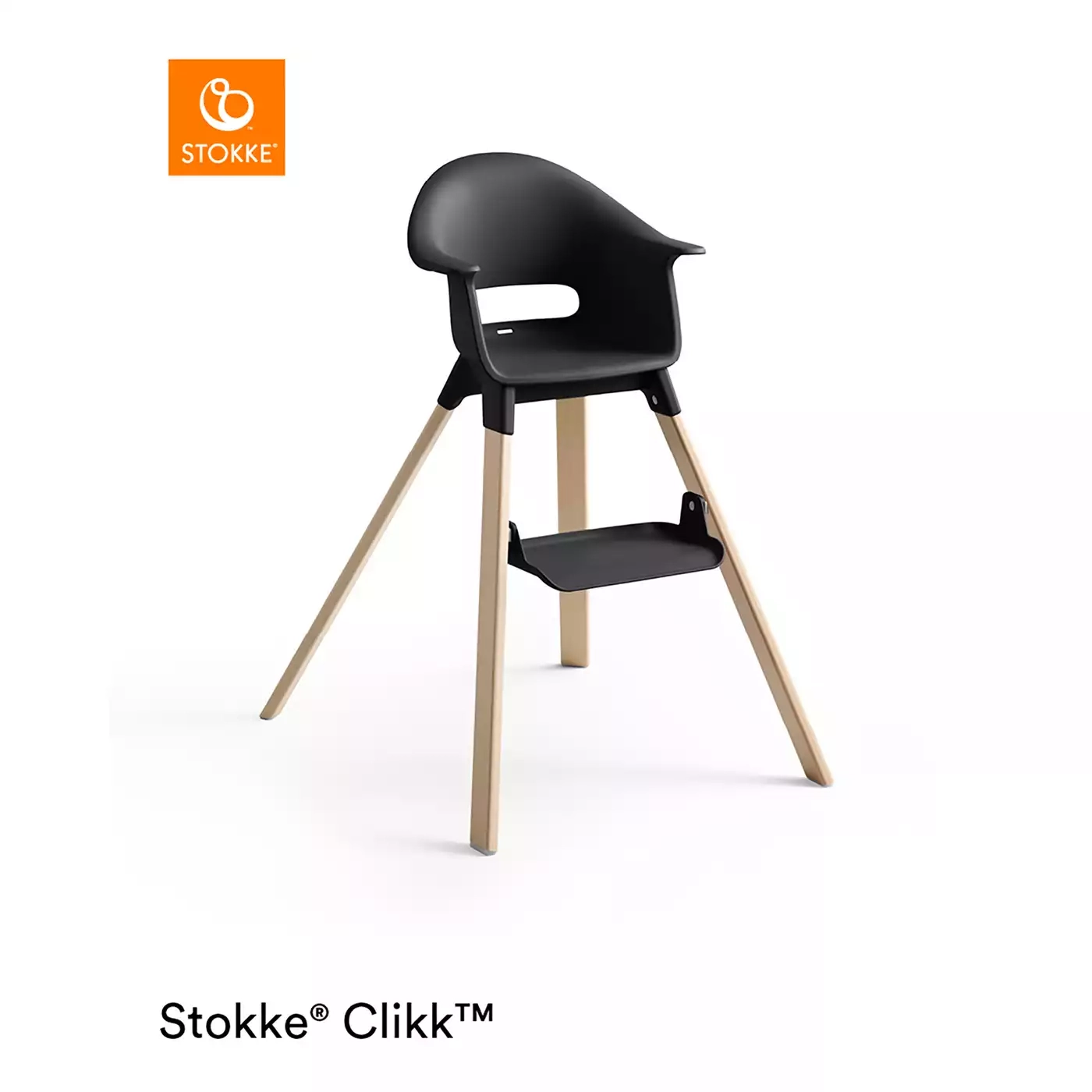 Treppenhochstühle, STOKKE, Schwarz – Produktansicht