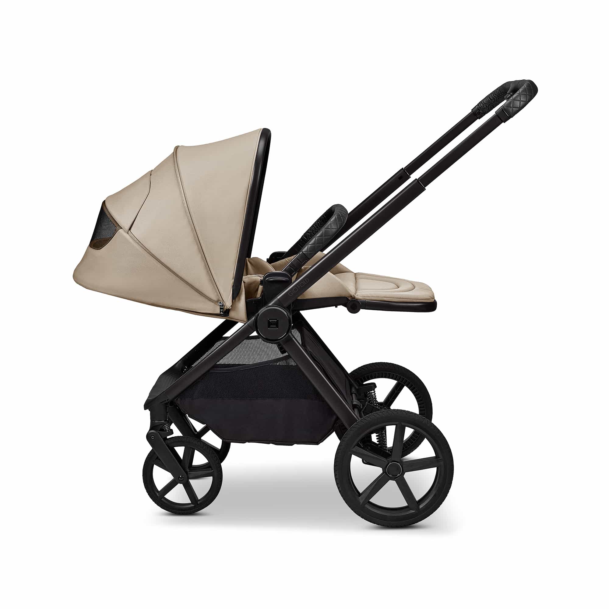 Kombi-Kinderwagen, MOON, Beige – Produktansicht