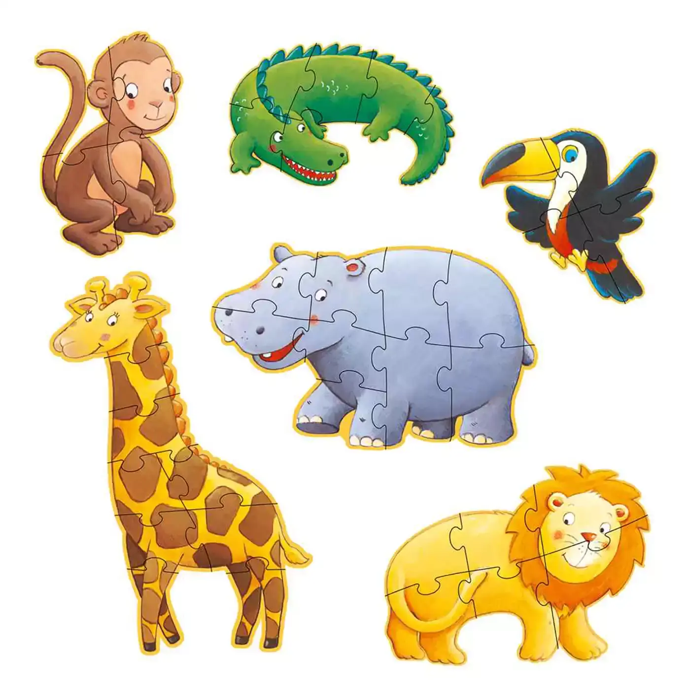 Kinderpuzzle Marmoset & Freunde DJECO Mehrfarbig 2000580444704 3