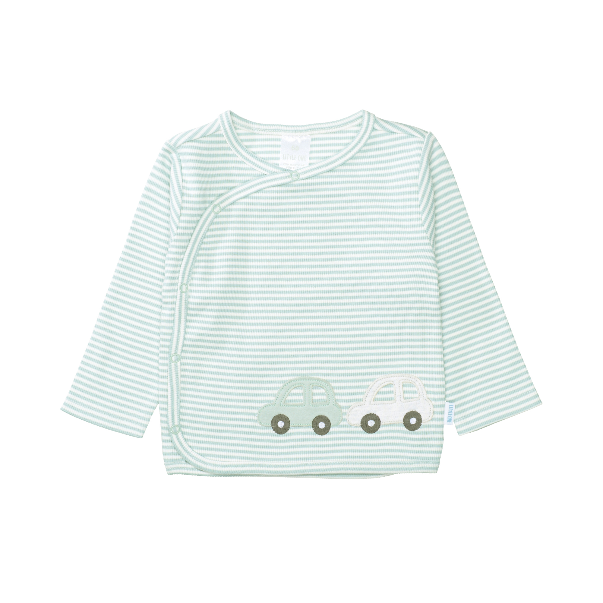 Wickelshirt, LITTLE ONE, Grün – Besonderheit: aus 95% Bio-Baumwolle
