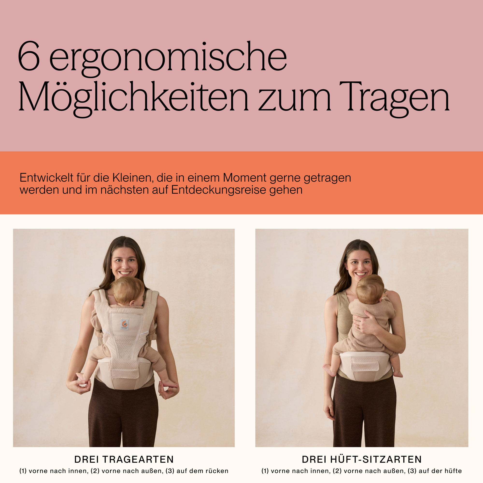 Hüfttragen, ERGObaby, Grau – Produktansicht