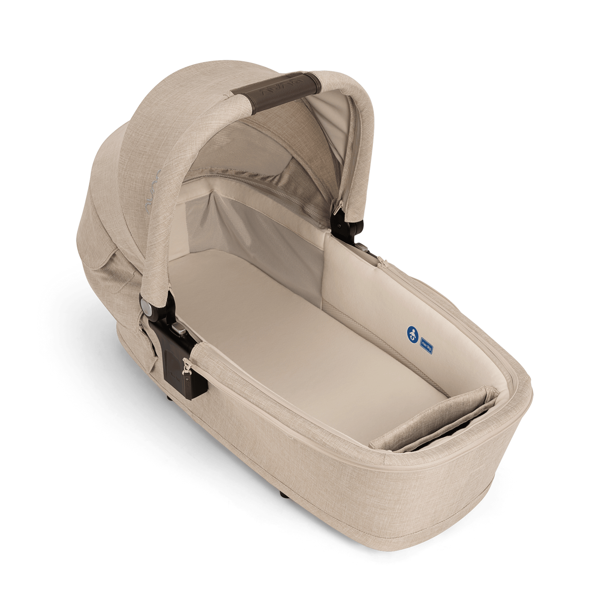 Kombi-Kinderwagen, nuna, Beige – Produktansicht