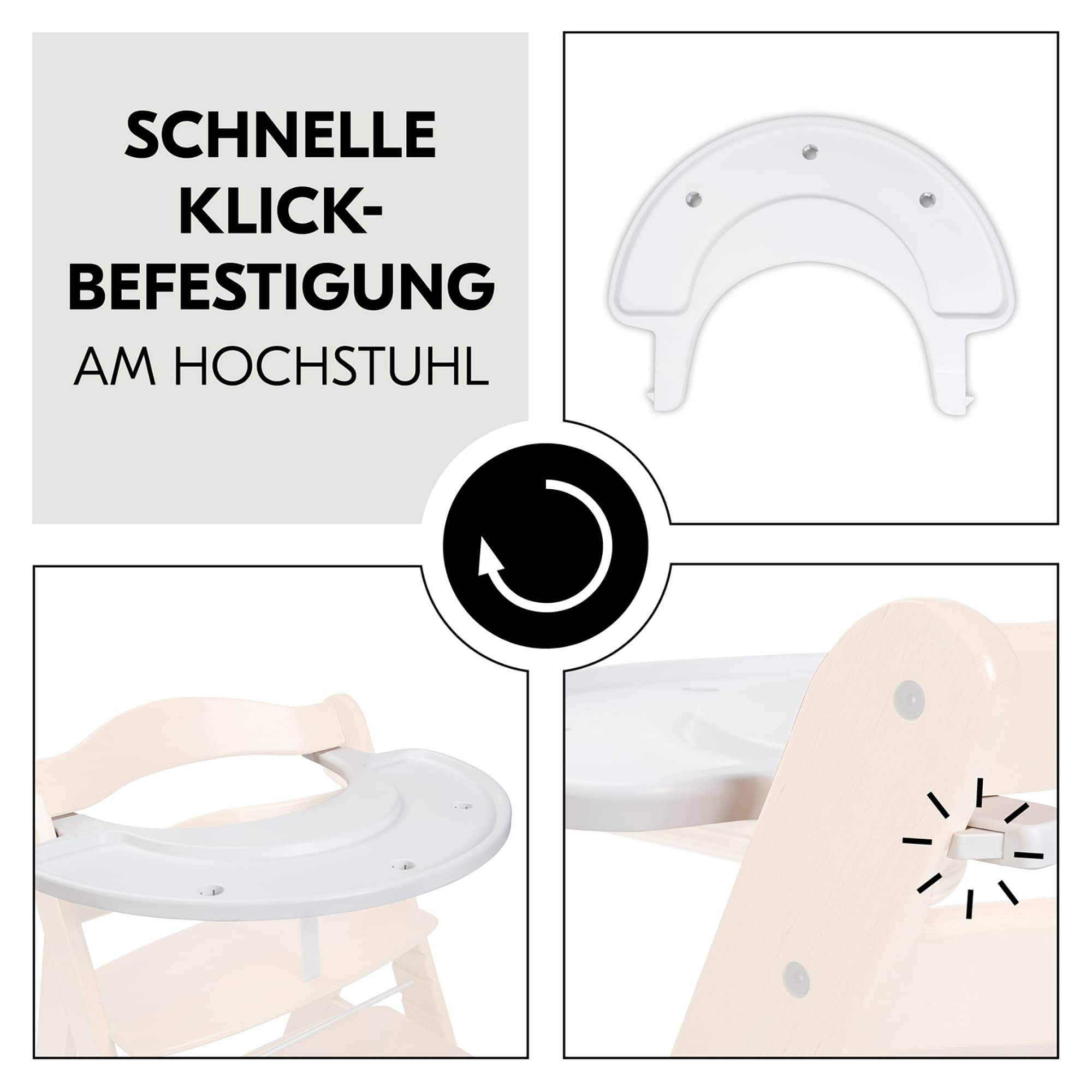 Hochstuhl Zubehör, hauck, Weiß – Produktansicht