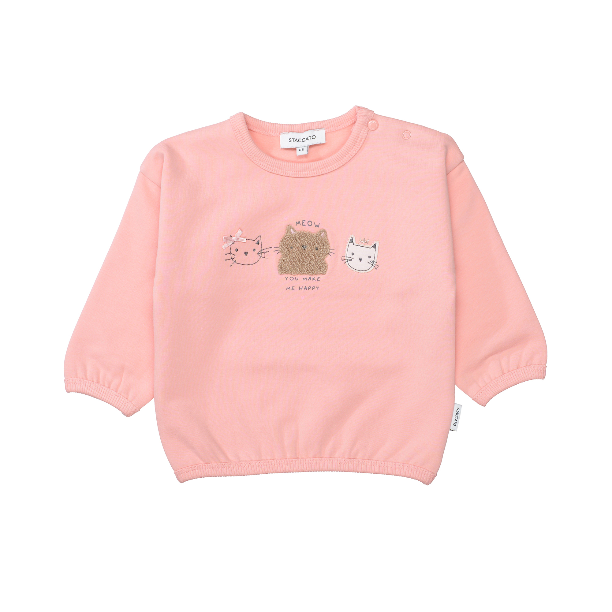 Pullover & Sweatshirts, STACCATO, Pink – Besonderheit: aus 95% Baumwolle