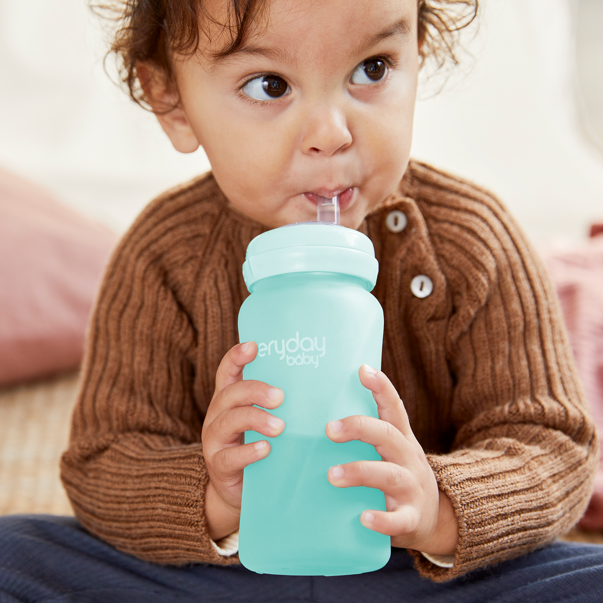 Glas-Trinkhalmflasche Healthy+ Straw Cup everyday baby Mint 2000580006797 2