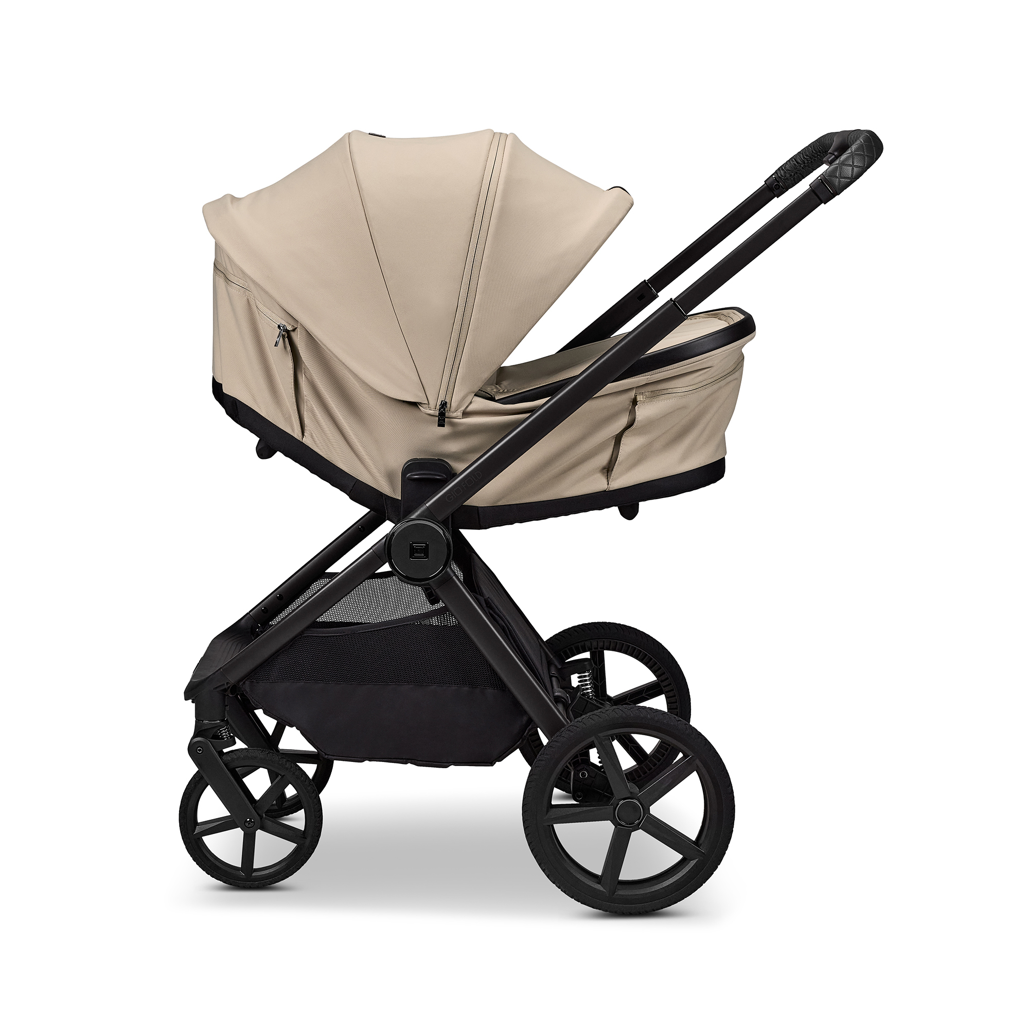 Kombi-Kinderwagen, MOON, Beige – Produktansicht