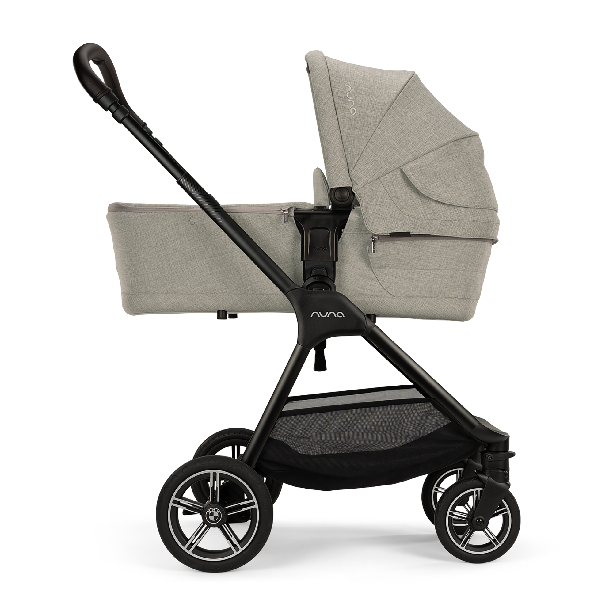 Kombi-Kinderwagen, nuna, Grau – Produktansicht