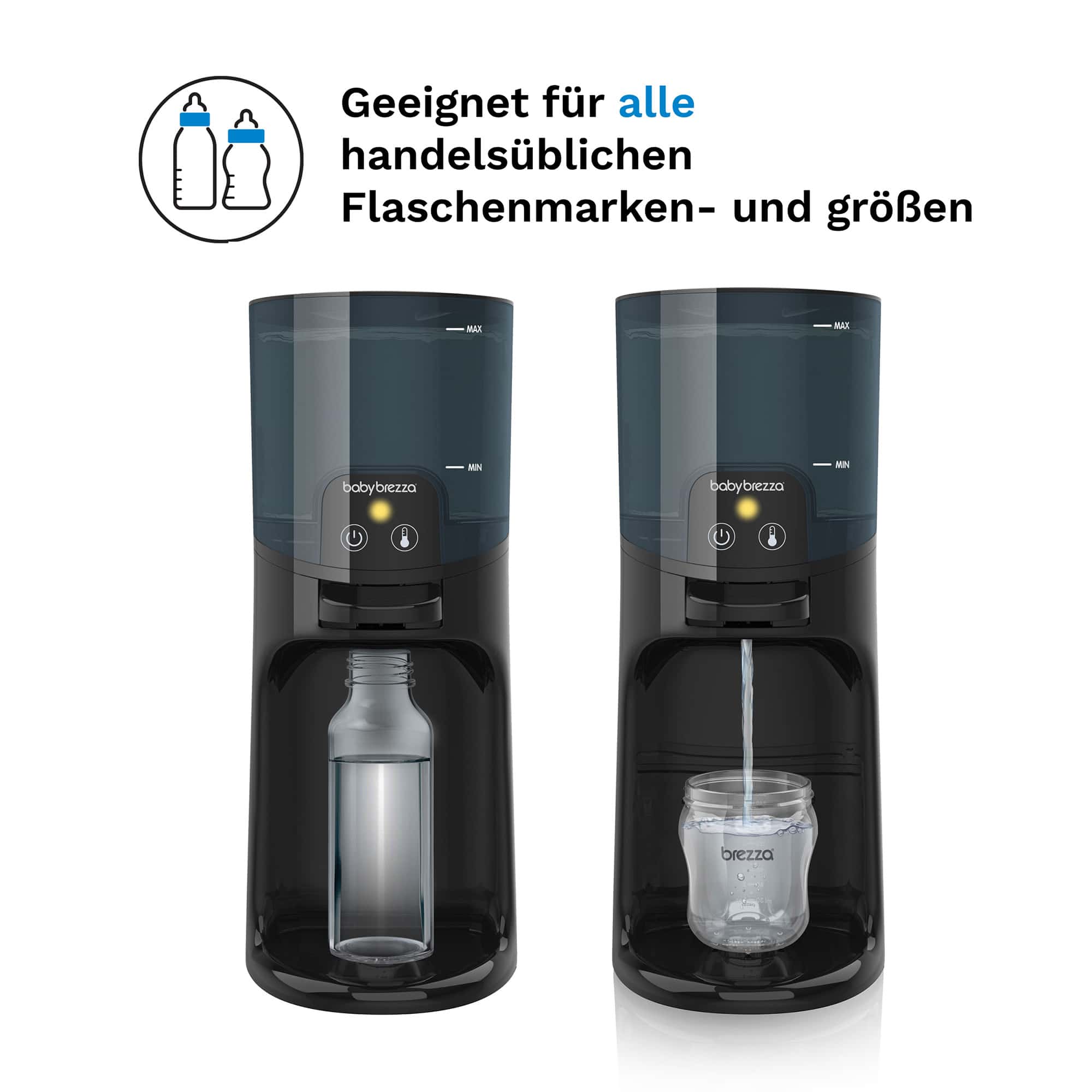 Babykostwärmer, babybrezza, Schwarz – Produktansicht