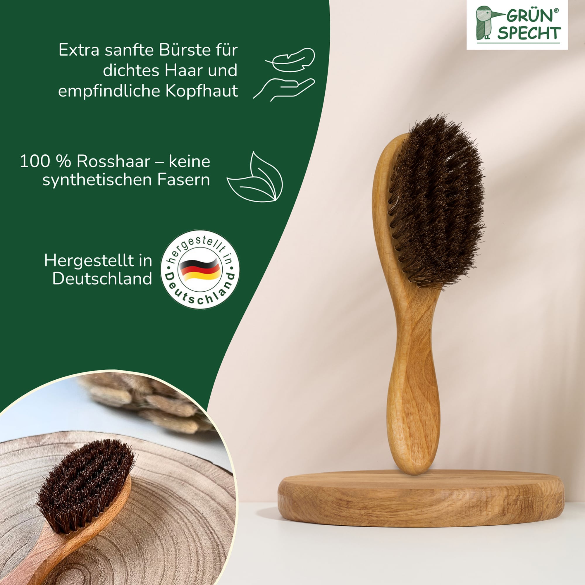 Körperpflege, GRÜNSPECHT, Braun – Produktansicht