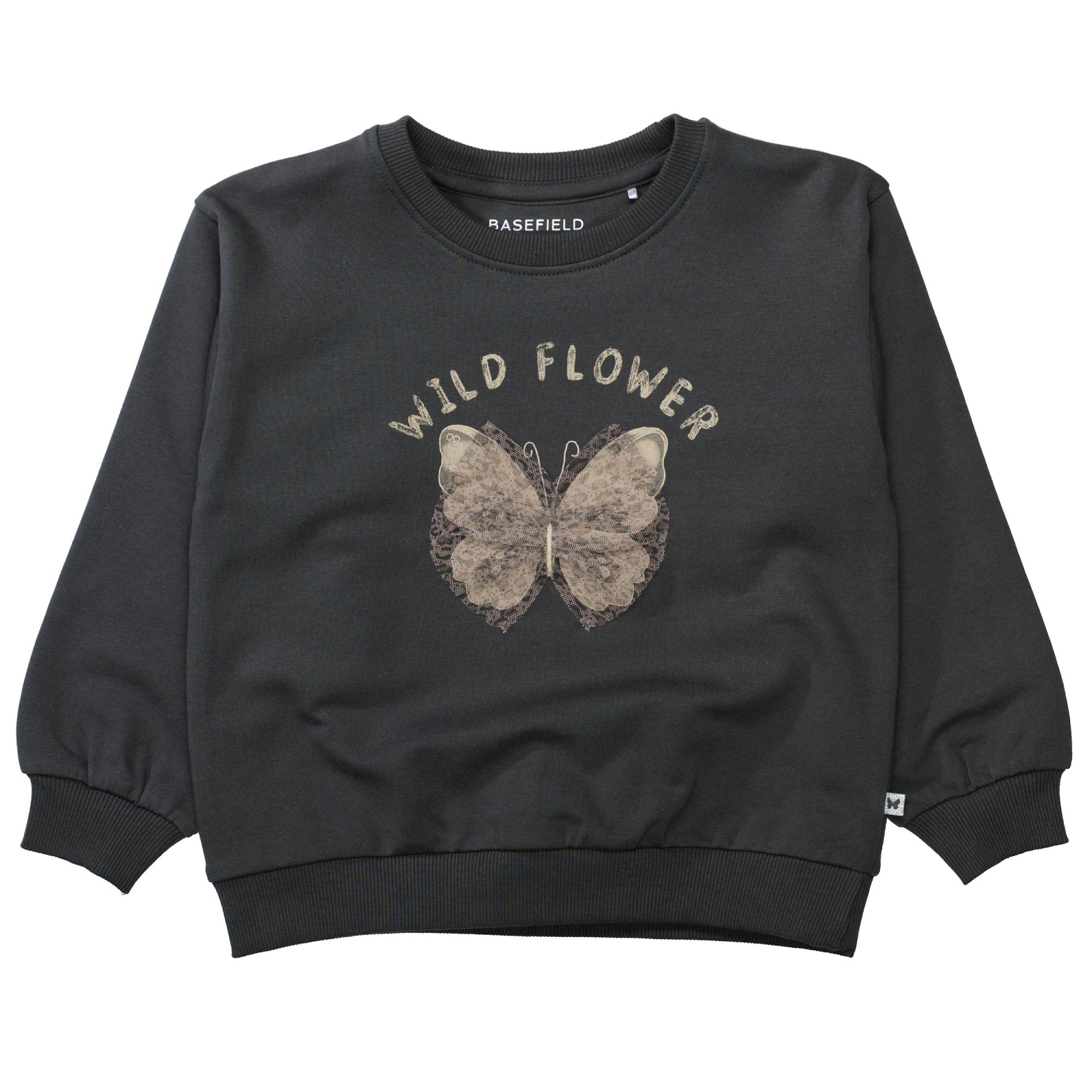 Pullover & Sweatshirts, BASEFIELD, Grau – Besonderheit: aus 95% Baumwolle