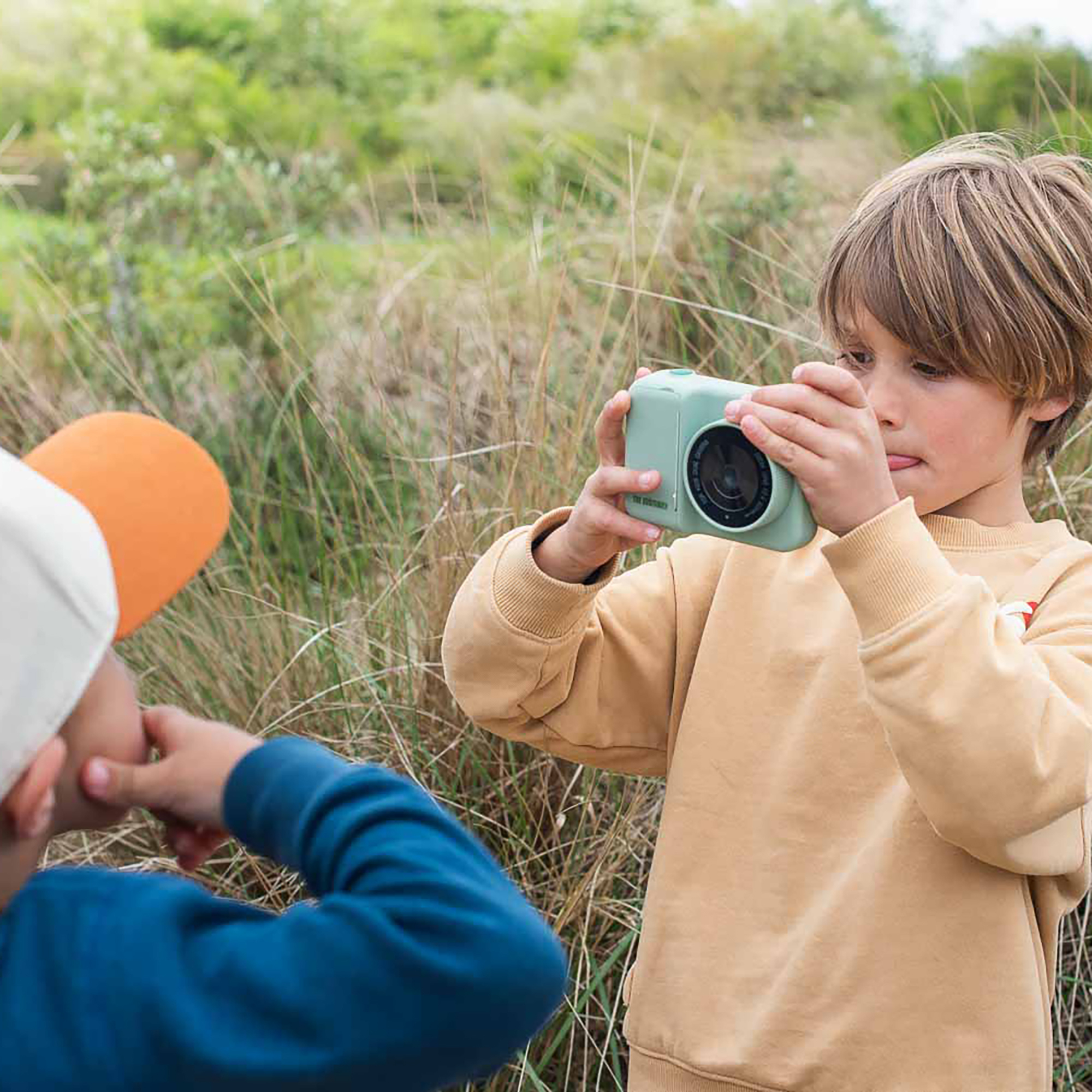 Elektronisches Spielzeug, ZOOFAMILY, Grün – Besonderheit: niedliche Sofortbildkamera, die Schwarz-Weiß-Fotos direkt ausdruckt