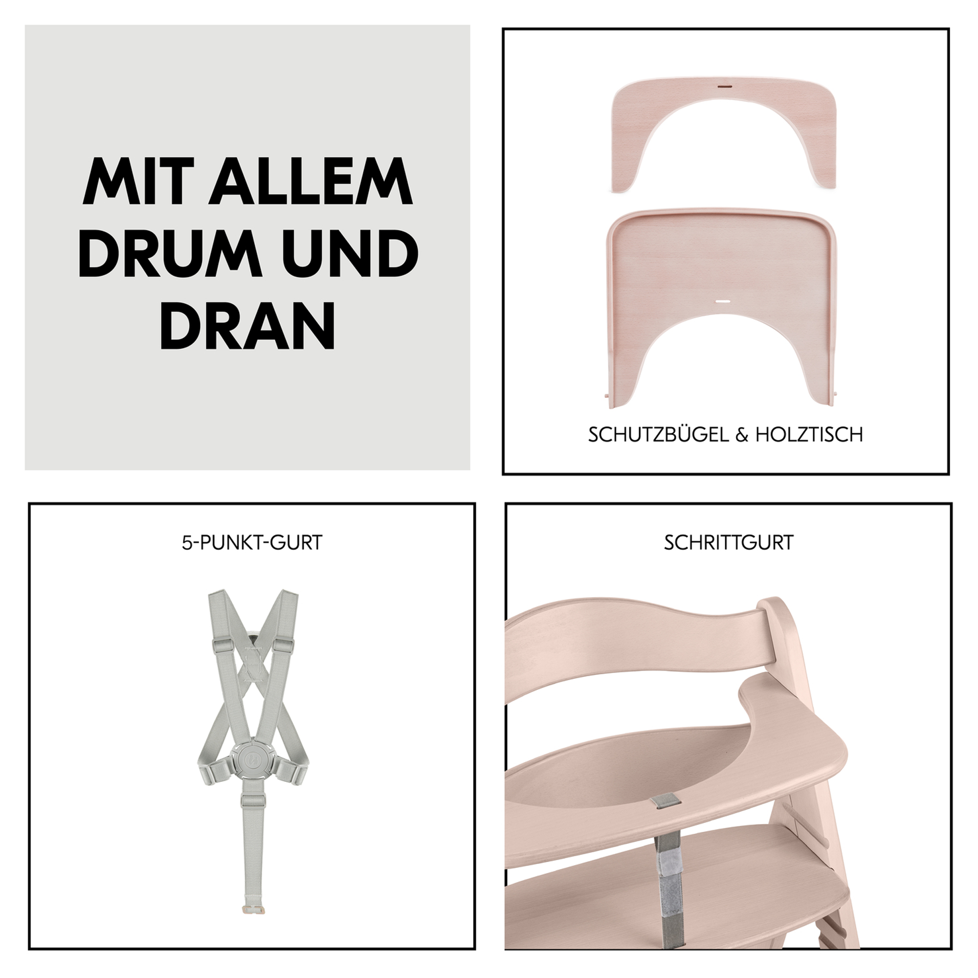 Treppenhochstühle, hauck, Weiß – Produktansicht