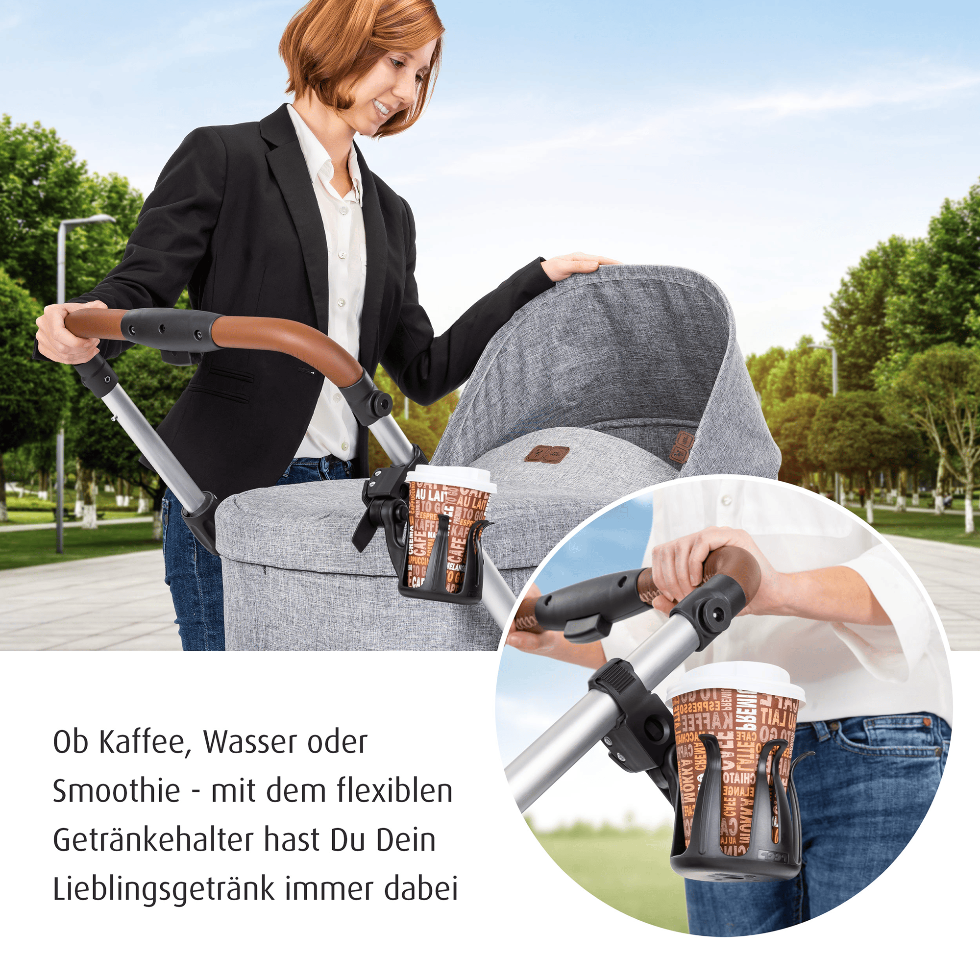 Kinderwagen Zubehör, reer, Schwarz – Produktansicht