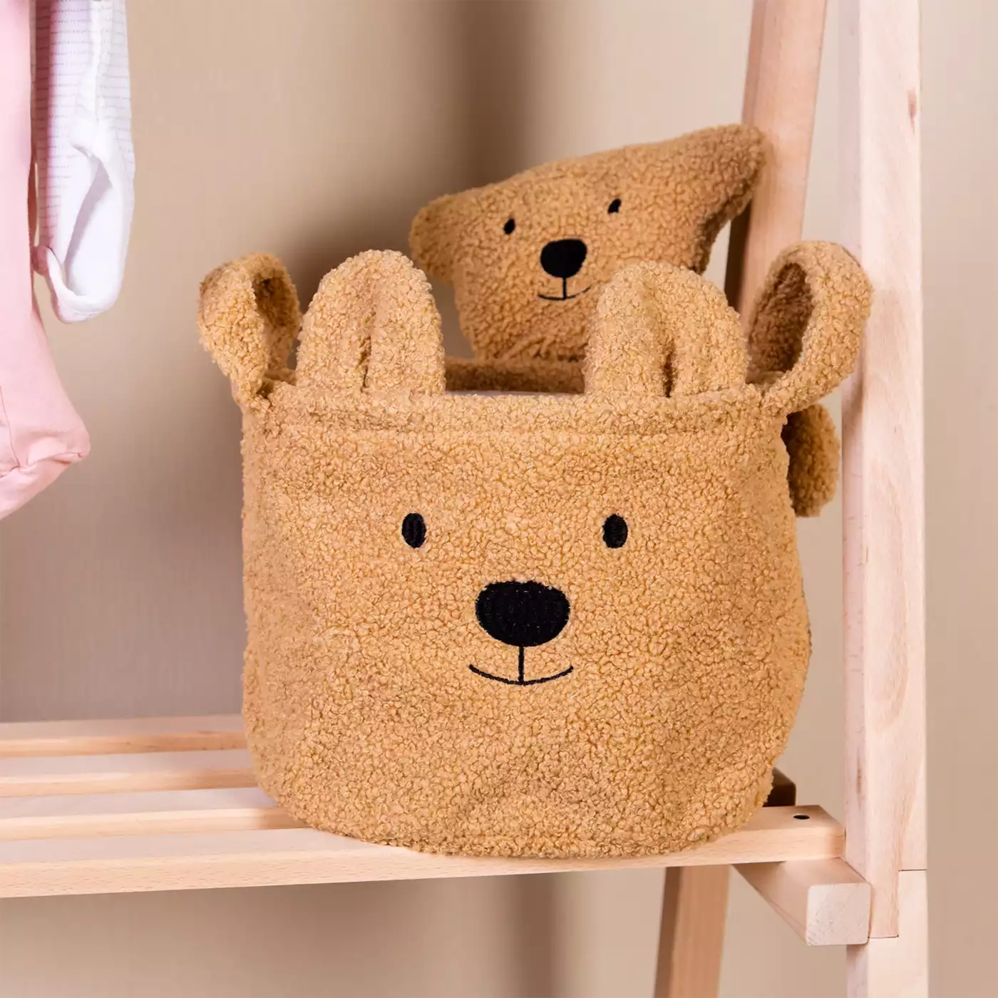 Aufbewahrungskörbe, CHILDHOME, Beige – Produktansicht