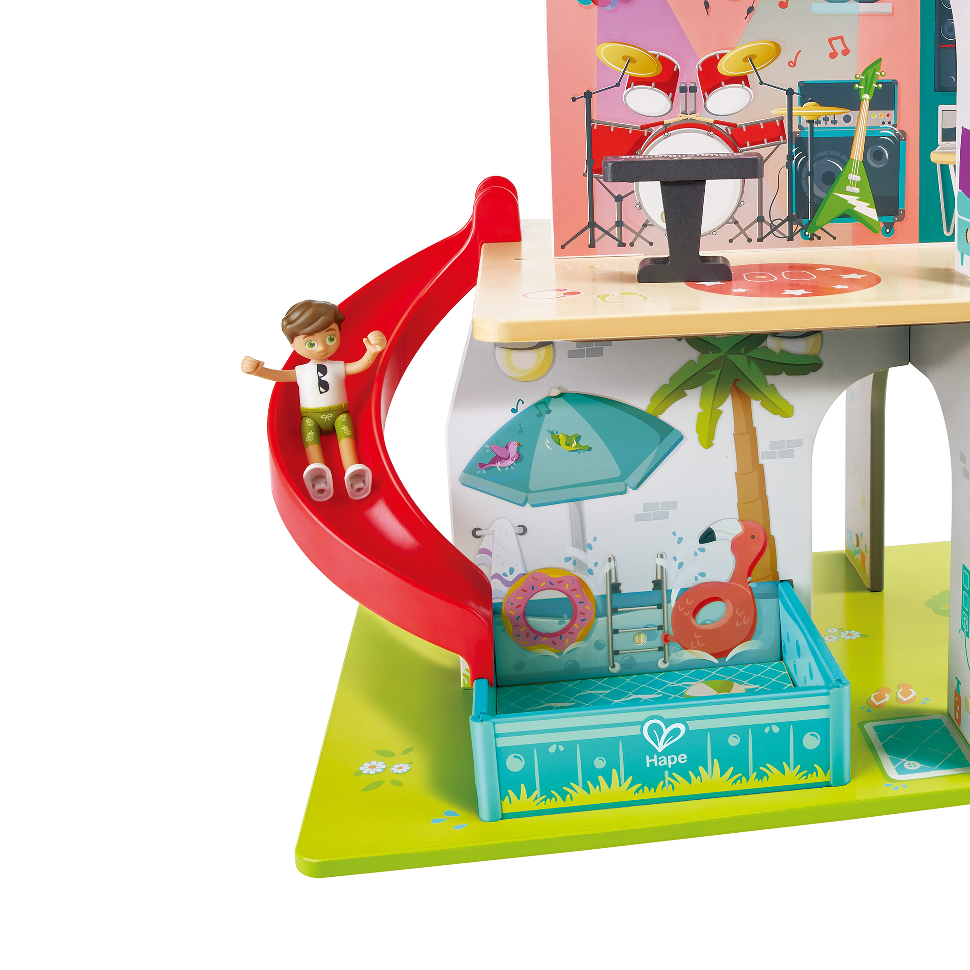 Puppen & Puppenwagen, Hape, Mehrfarbig – Produktansicht