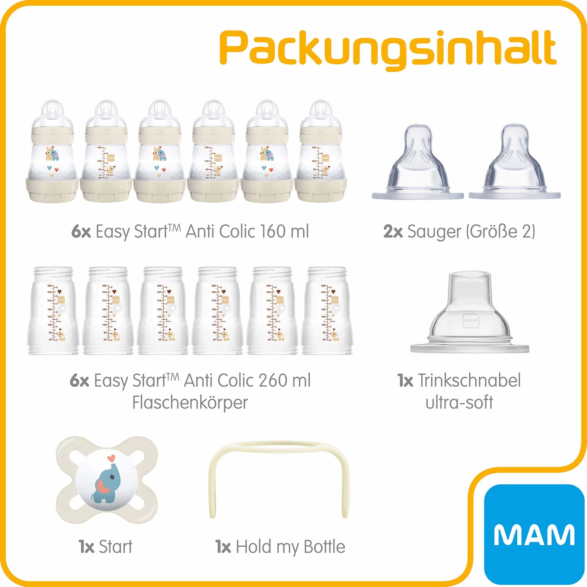 Babyfläschchen, MAM – Produktansicht