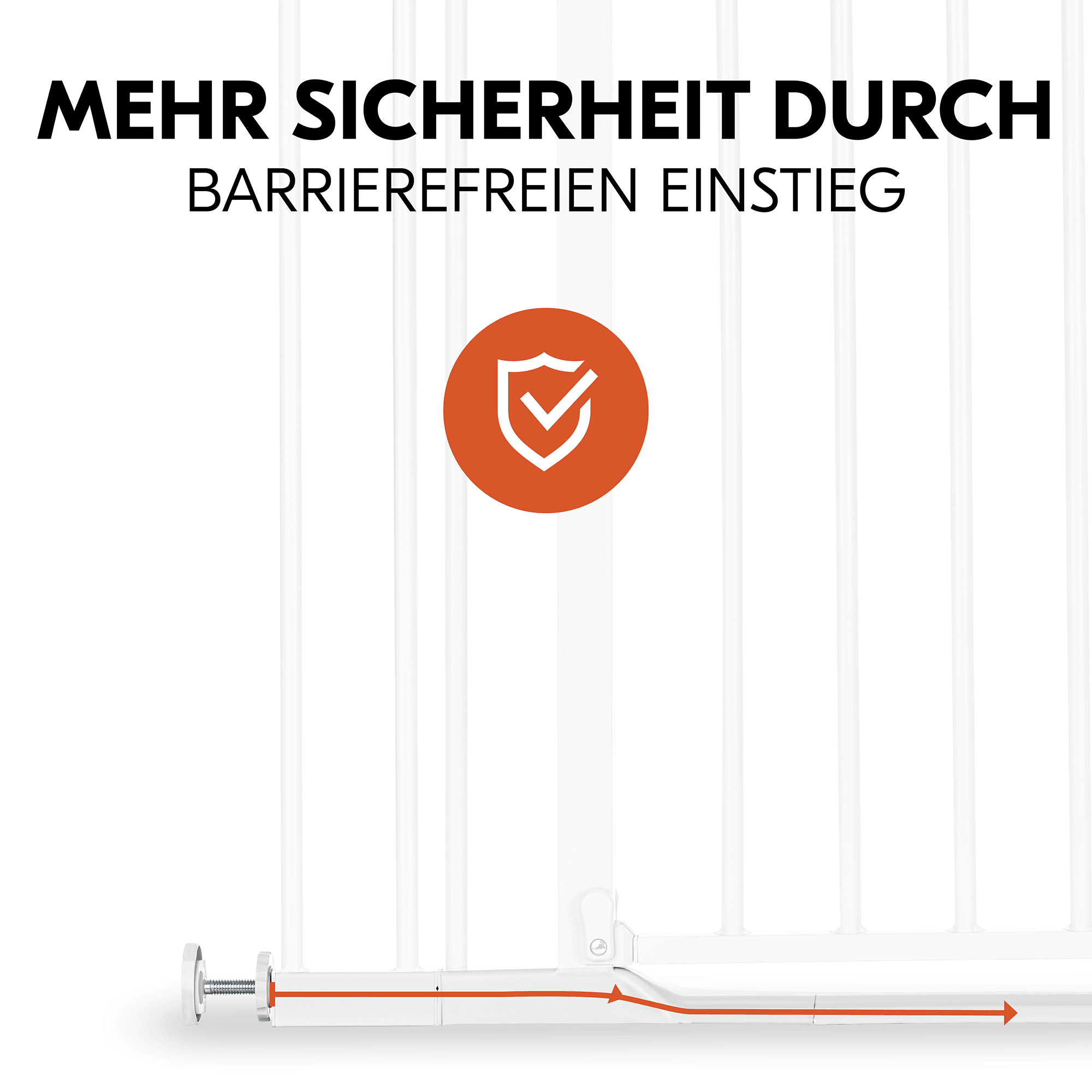 Tür- & Treppenschutzgitter, hauck, Weiß – Produktansicht