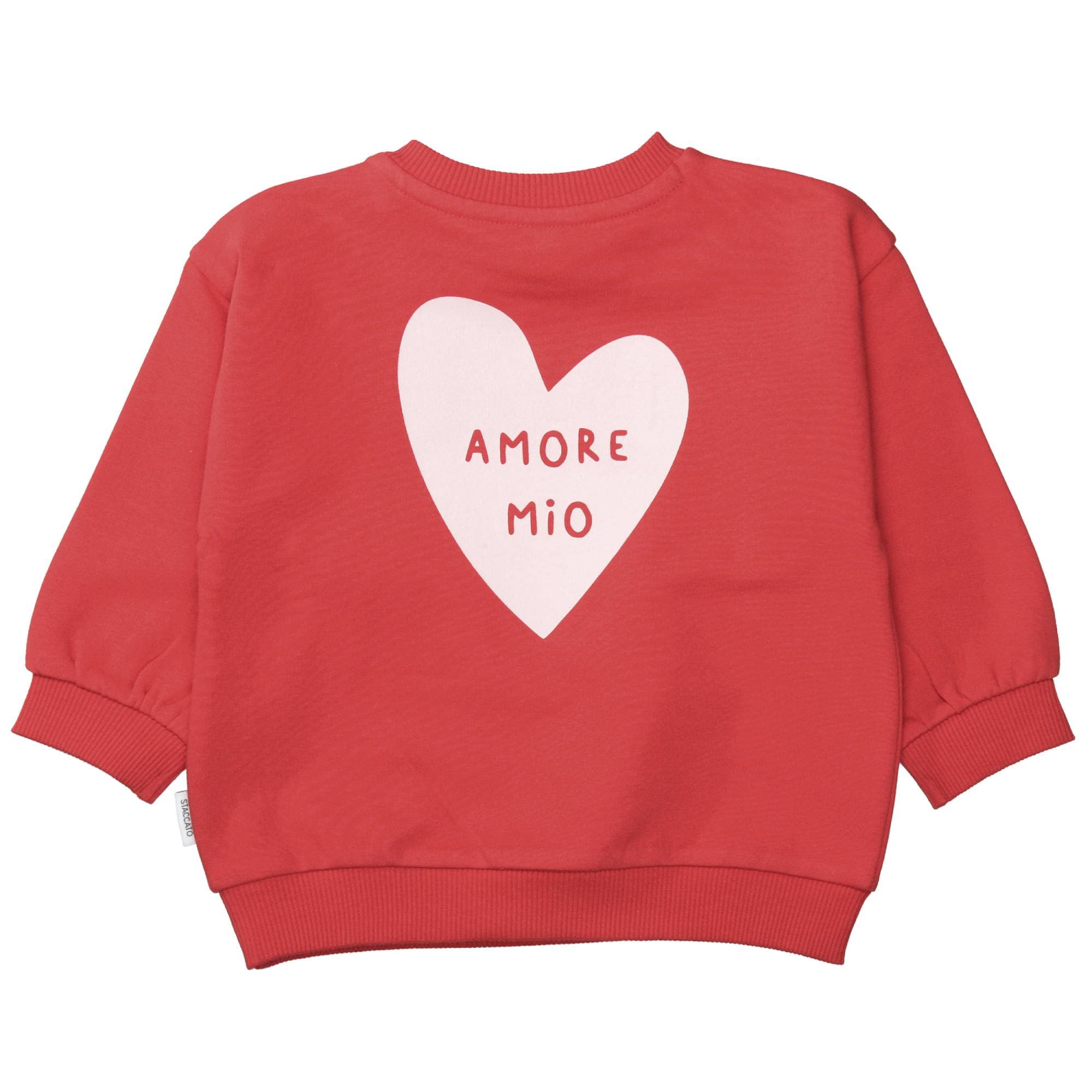 Pullover & Sweatshirts, STACCATO, Rot – Besonderheit: aus 95% Baumwolle