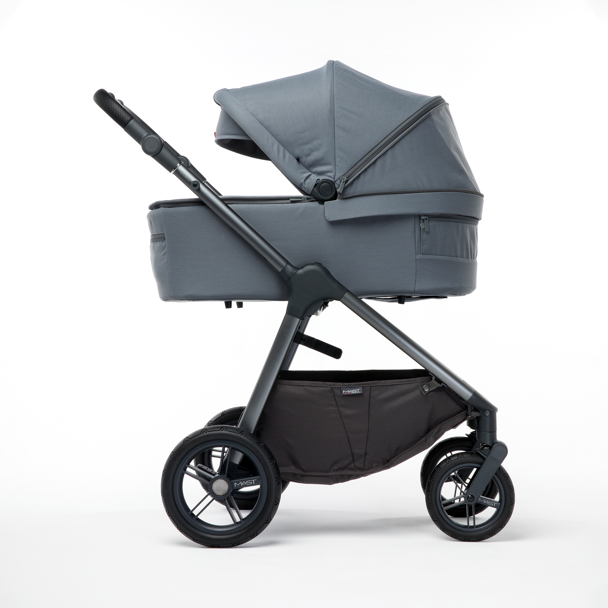 Kombi-Kinderwagen, MAST, Grau – Produktansicht