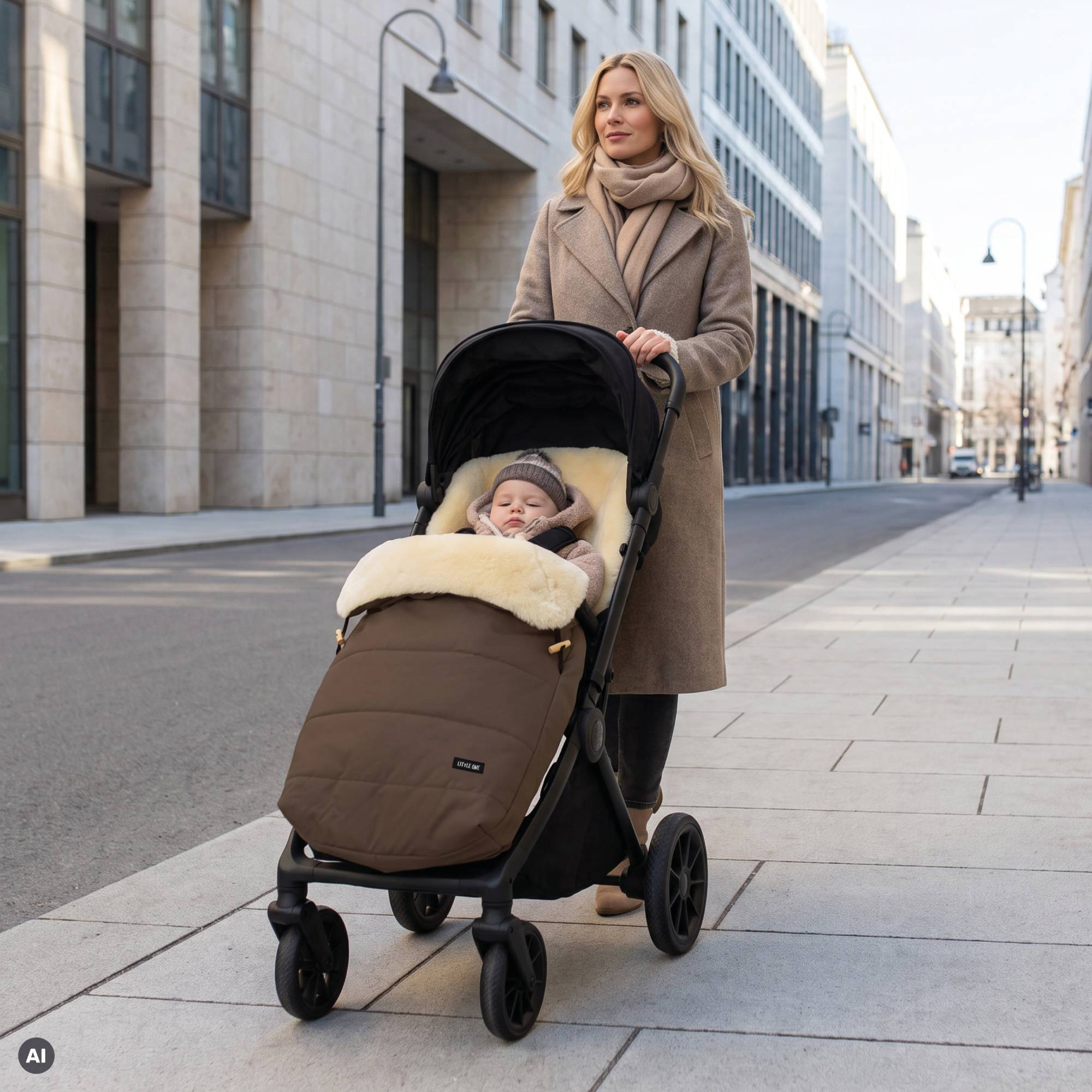 Fußsäcke & Decken, LITTLE ONE, Braun – Produktansicht