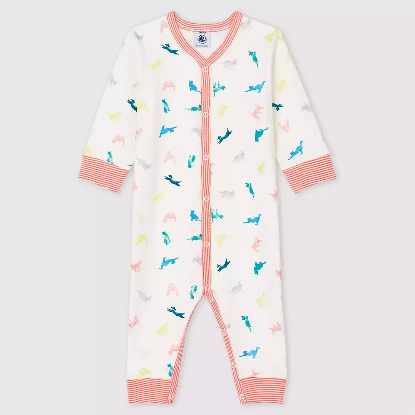 Schlafanzug PETIT BATEAU Weiß Weiß M2000580127102 3