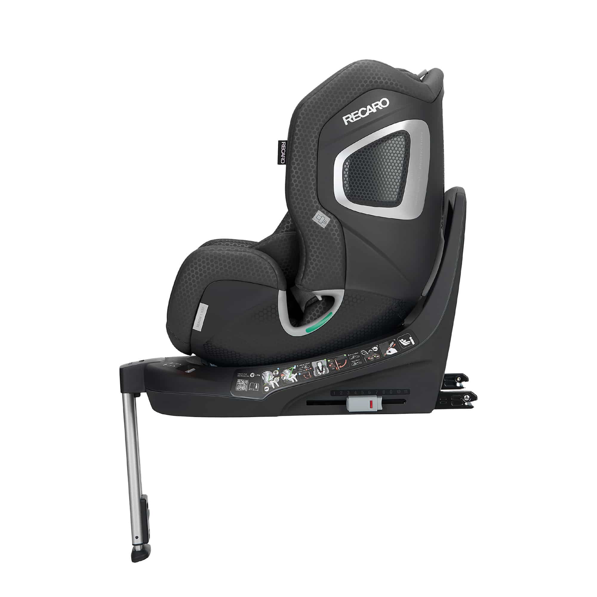 Reboarder 0-18 kg, Gruppe 0+/1, RECARO, Schwarz – Besonderheit: Neugeboreneneinlage mit stoßabsorbierendem Schaum